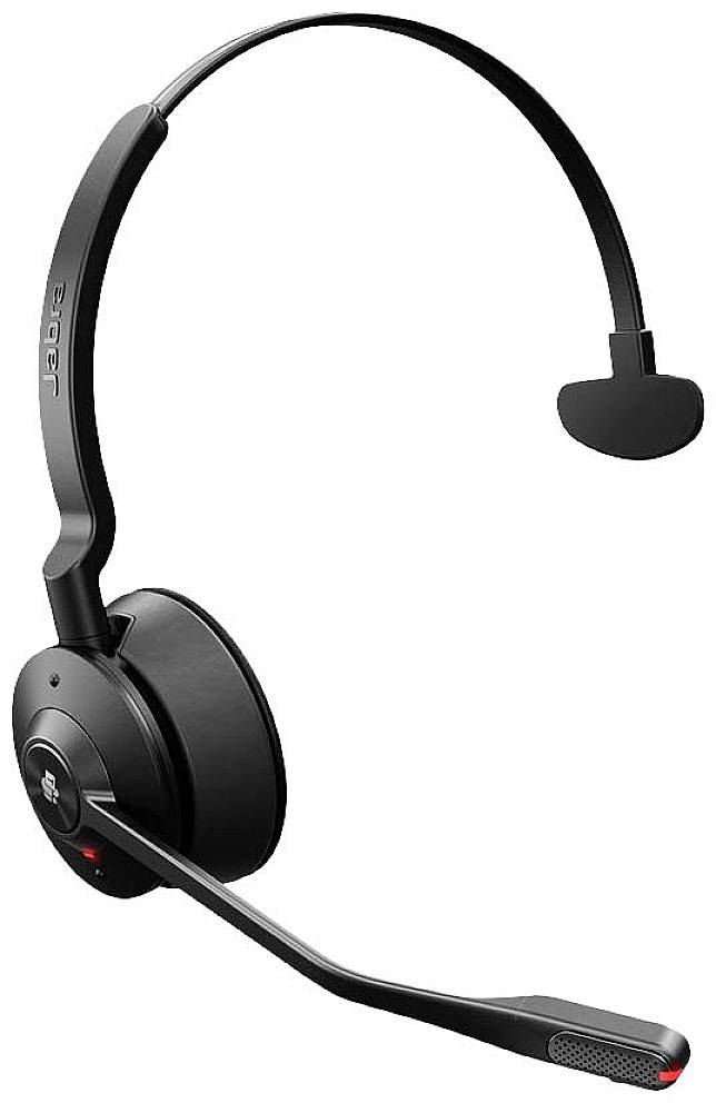 Jabra Engage 55 téléphone Micro-casque supra-auriculaire DECT Mono noir avec station d'accueil et de charge, volume réglable