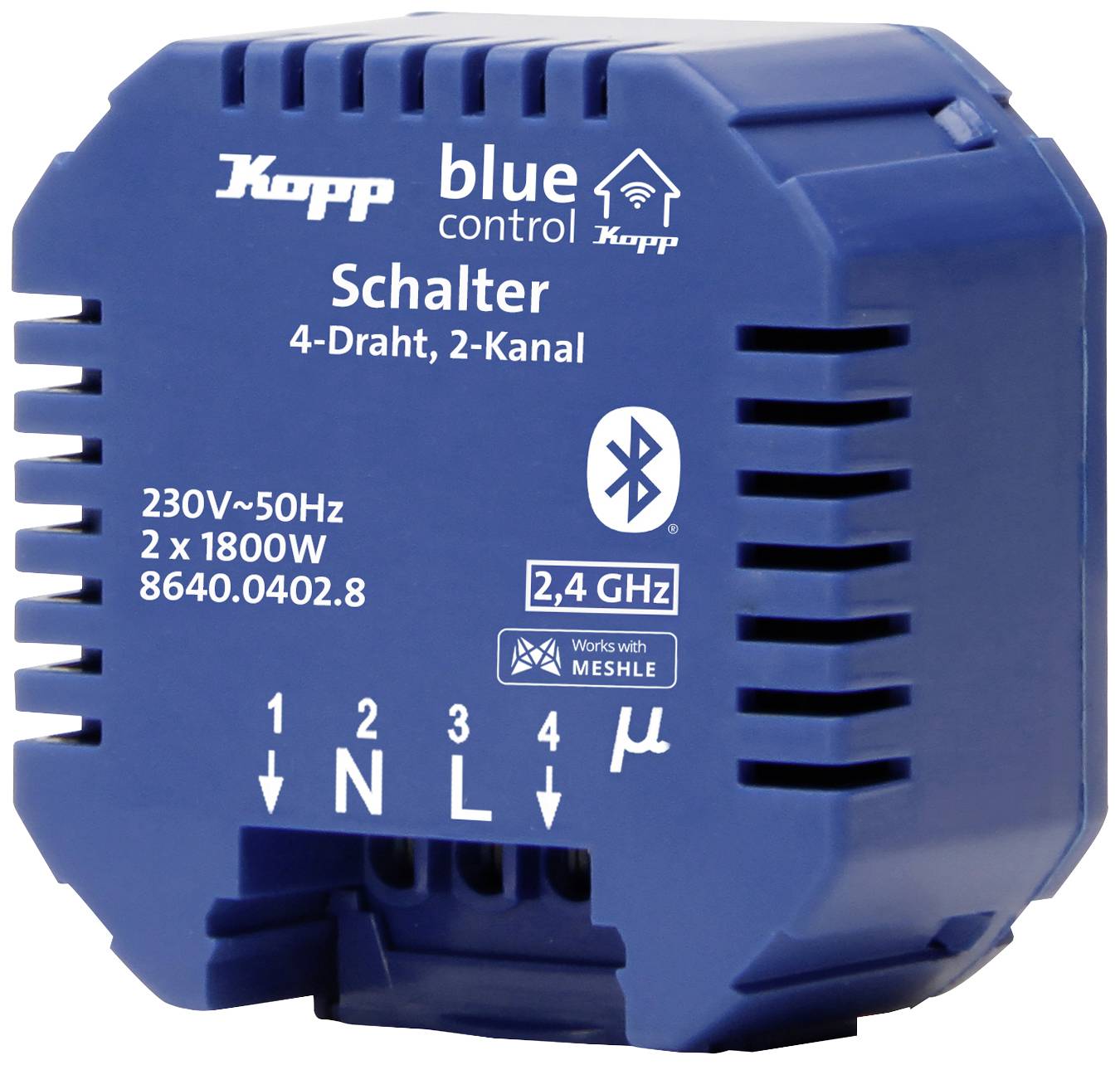 Blue-Control 2 canaux Actionneur de commutation Puissance de coupure (max.) 1800 W, 1800 W bleu