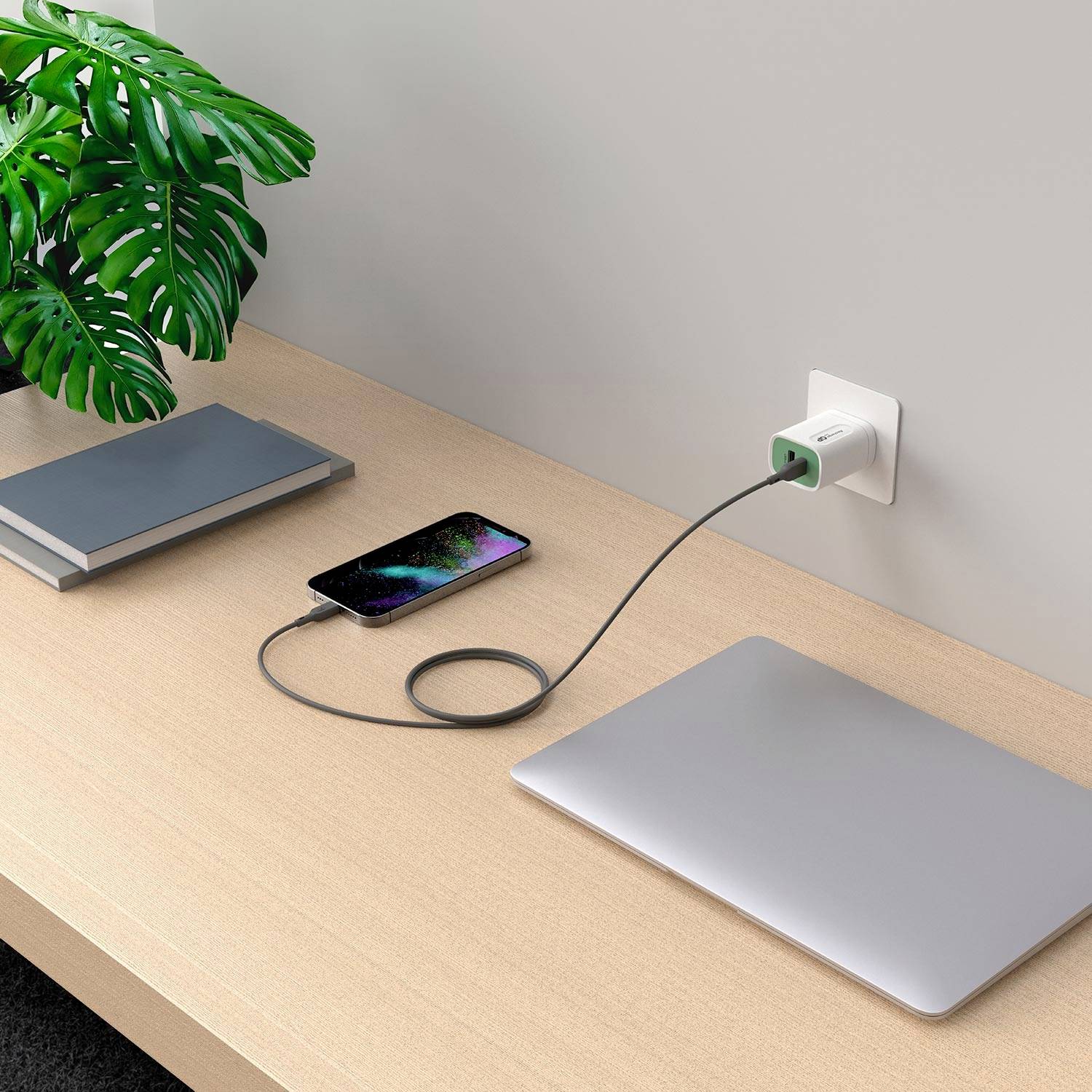 GP Câble de charge USB USB 2.0 USB-C® mâle, Connecteur Lightning 1.00 m gris GPCBCL1PGYUSB221