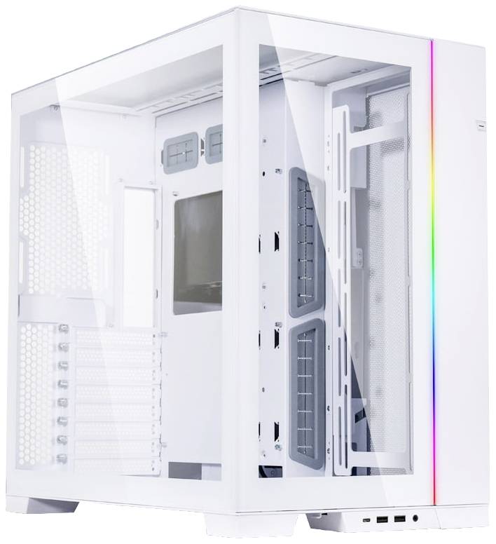 Tour midi Lian Li O11 Dynamic EVO Boîtier, Boîtier gaming blanc