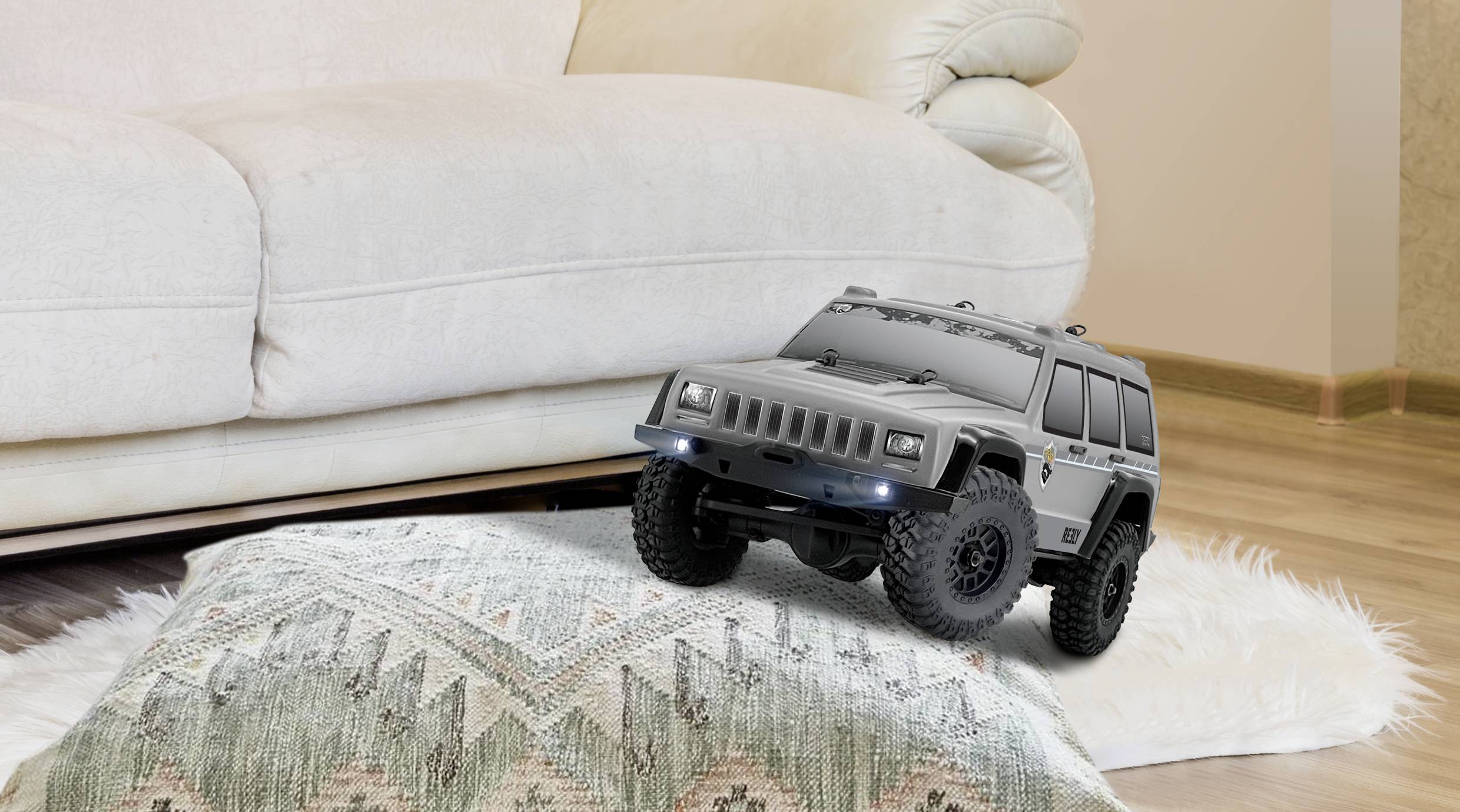 Reely Mini Freemen brushed 1:16 Véhicule RC débutant électrique Crawler 4 roues motrices (4WD) 100% RtR 2,4 GHz avec accu