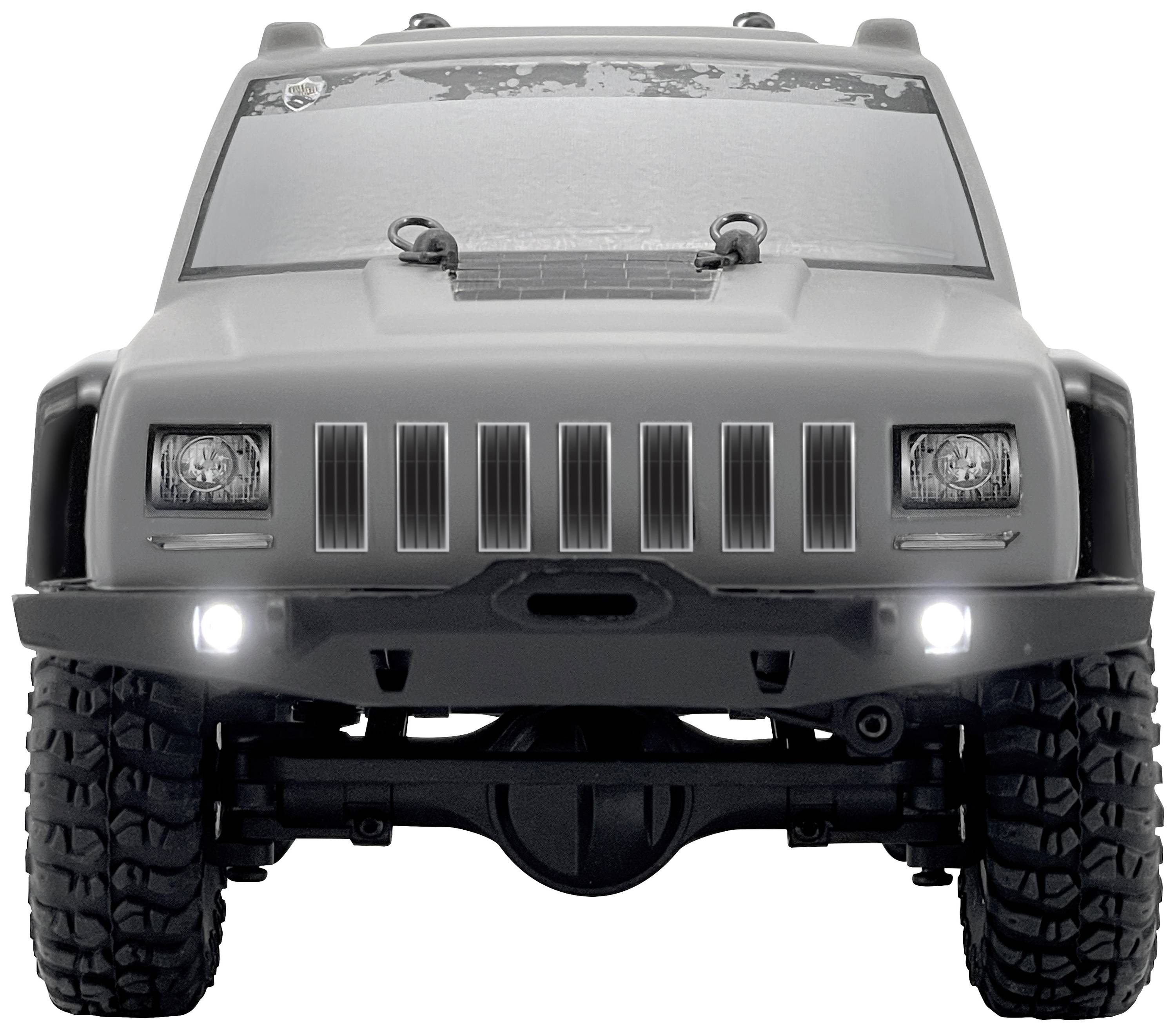 Reely Mini Freemen brushed 1:16 Véhicule RC débutant électrique Crawler 4 roues motrices (4WD) 100% RtR 2,4 GHz avec accu