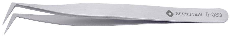Pince à épiler en métal à pointe fine, adaptée pour la préhension précise de petits objets. Inscription : 'BERNSTEIN 5-089'.