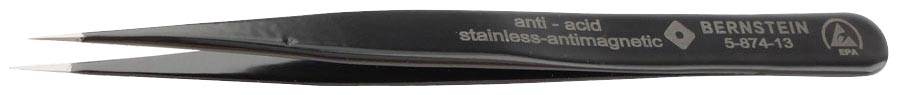 Bernstein Tools for Electronics 5-874-13 antistatique (ESD) Pince brucelle ESD 3 pointue, effilée 120 mm