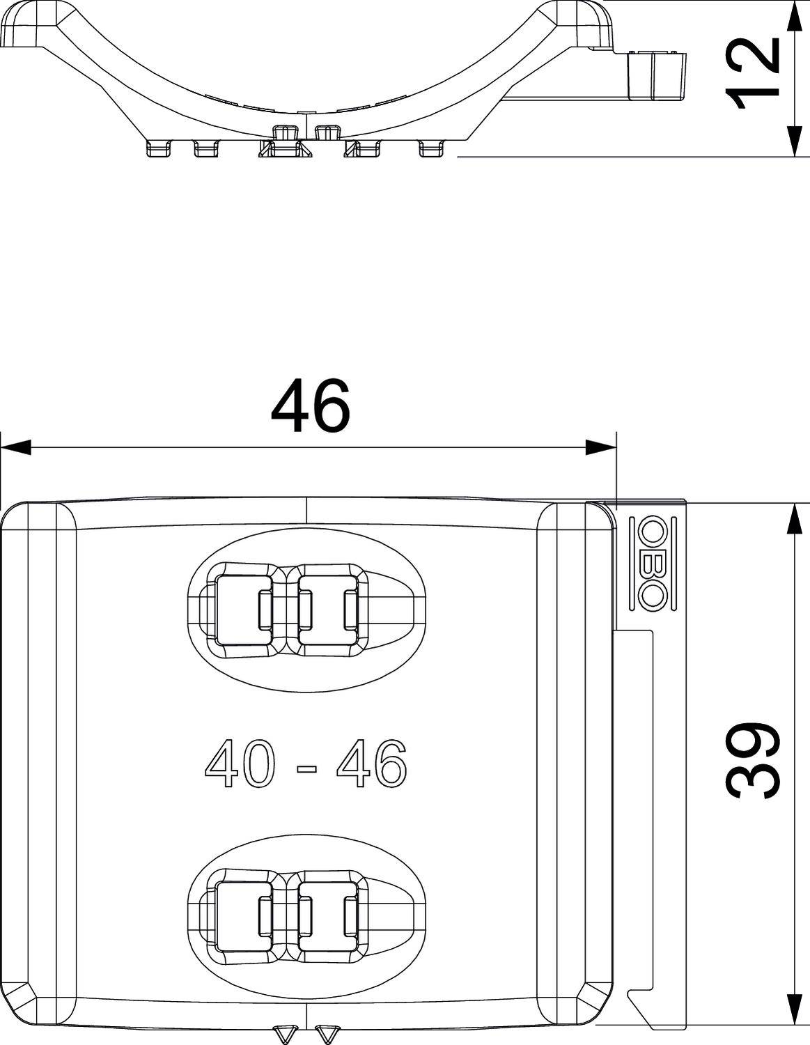 OBO Bettermann 1198046 Contreplaque
