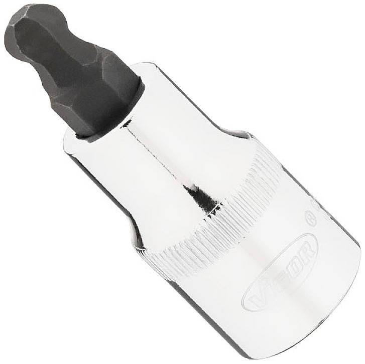 Vigor V7055-H8 6 pans intérieurs Embout de tournevis 8 mm 1 pièce 1/2" (12.5 mm)