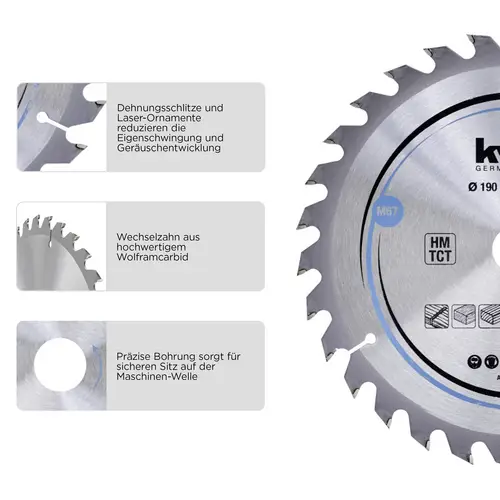 kwb 586557 Lame de scie circulaire au carbure 190 x 16 mm 1 pc(s) kwb 586557 Lame de scie circulaire au carbure 190 x 16 mm 1 pc(s)