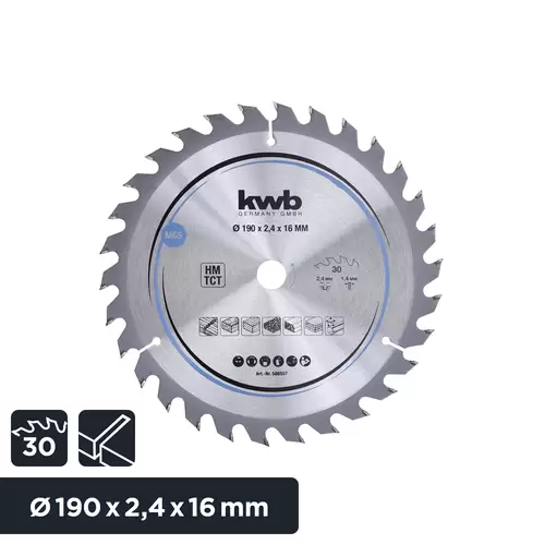 kwb 586557 Lame de scie circulaire au carbure 190 x 16 mm 1 pc(s) kwb 586557 Lame de scie circulaire au carbure 190 x 16 mm 1 pc(s)