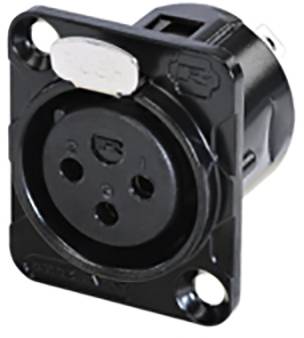 Rean AV RC3FDL-B XLR embase femelle Nombre de pôles: 3