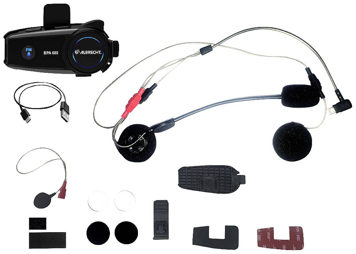 Albrecht BPA 600 15550 Casque Bluetooth® avec microphone Adapté pour (type de casque) tous types de casque