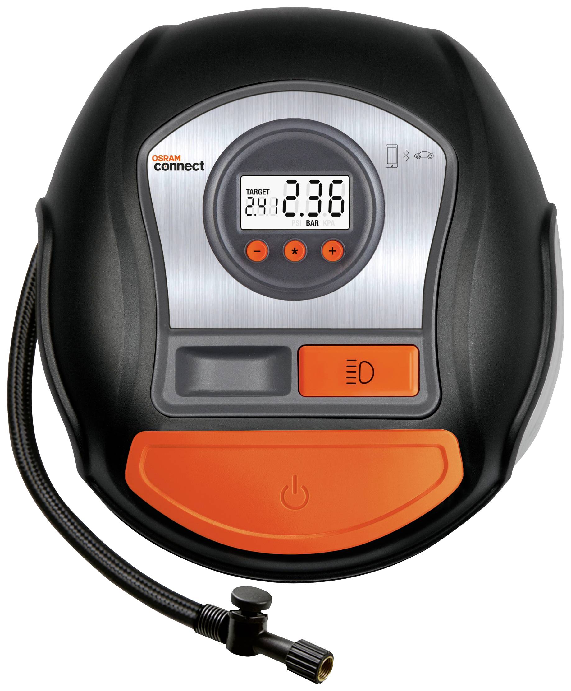 OSRAM OTIC650 Compresseur Tyreinflate Connect 650 6.9 bar coupure automatique, écran numérique, adaptateur 12V pour un