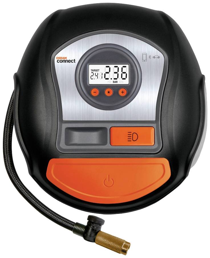 OSRAM OTIC650 Compresseur Tyreinflate Connect 650 6.9 bar coupure automatique, écran numérique, adaptateur 12V pour un