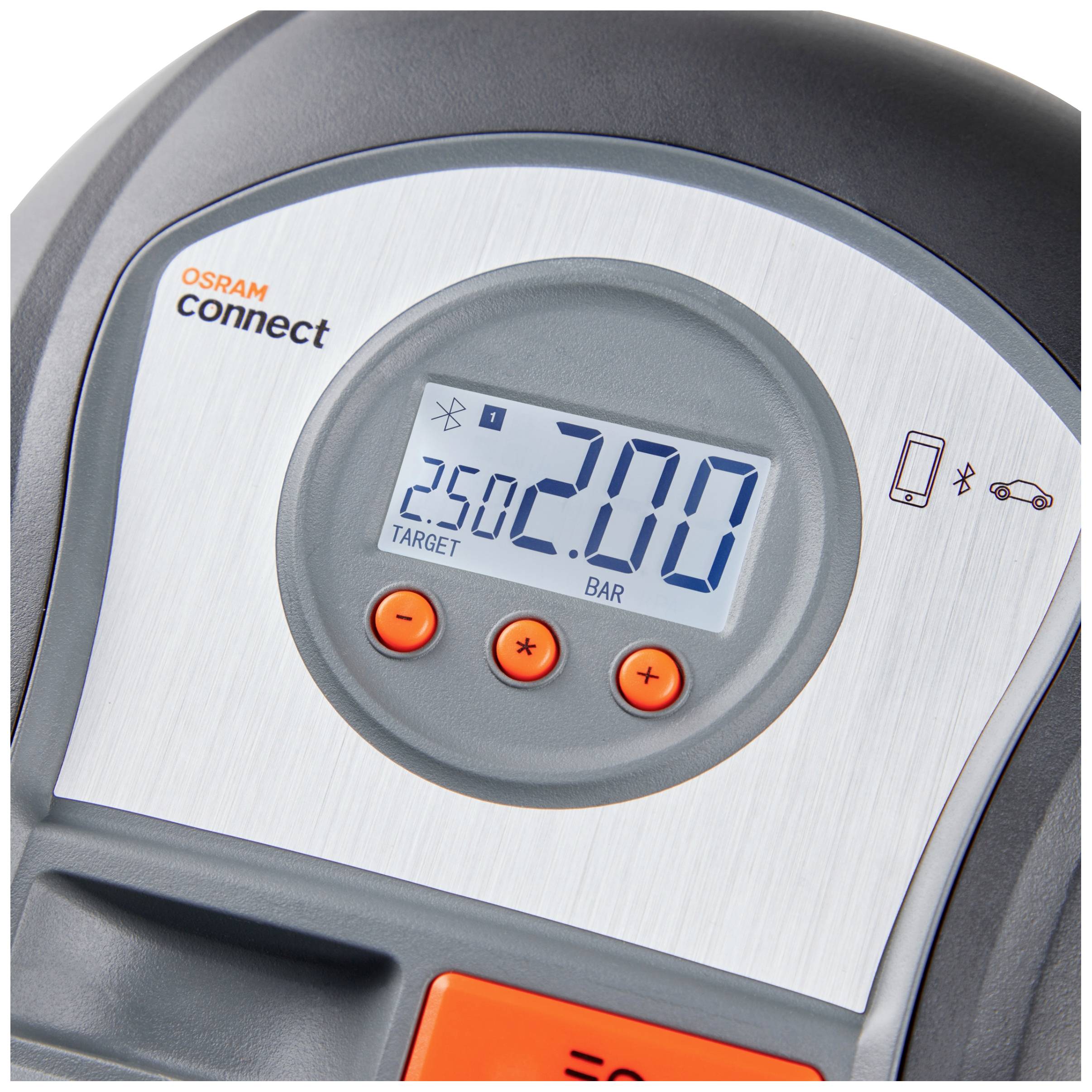 OSRAM OTIC650 Compresseur Tyreinflate Connect 650 6.9 bar coupure automatique, écran numérique, adaptateur 12V pour un