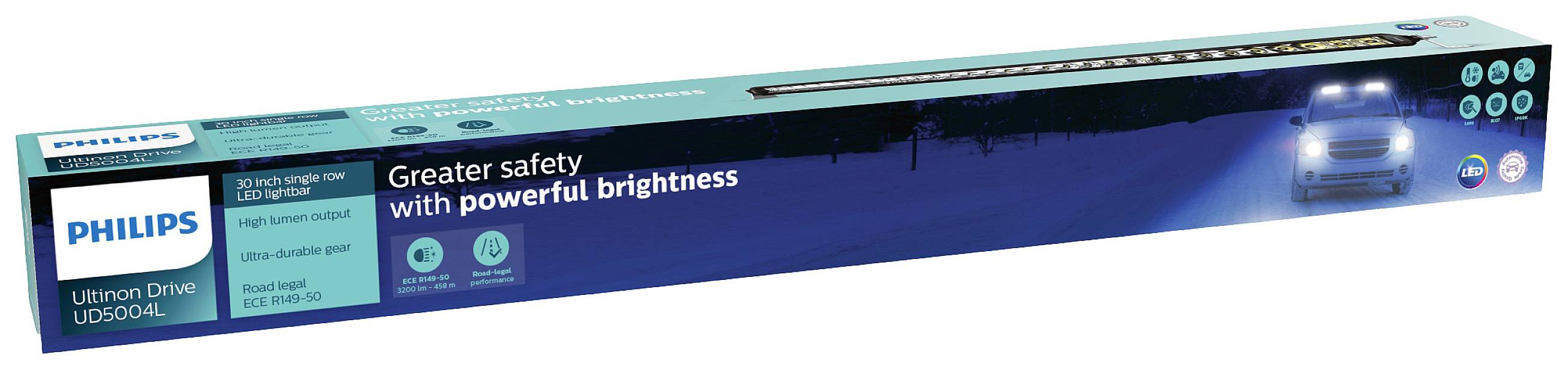 Philips Automotive Projecteur de travail, Feu de route, Projecteur complet, Projecteur de rallye, Projecteur UD5004LX1 Ultinon