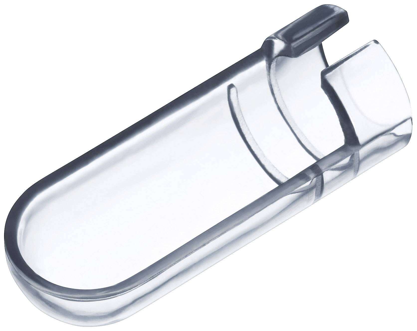 Un tube à urine en plastique transparent, utilisé dans les laboratoires pour recueillir des échantillons d'urine.