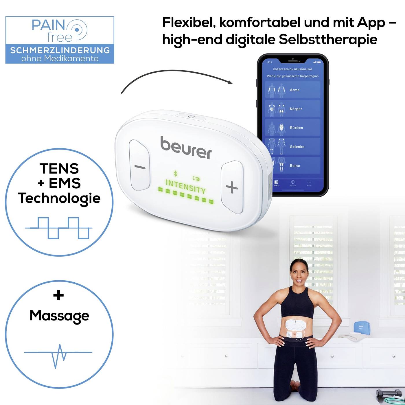 Beurer EM 70 Wireless Appareil de stimulation électrique