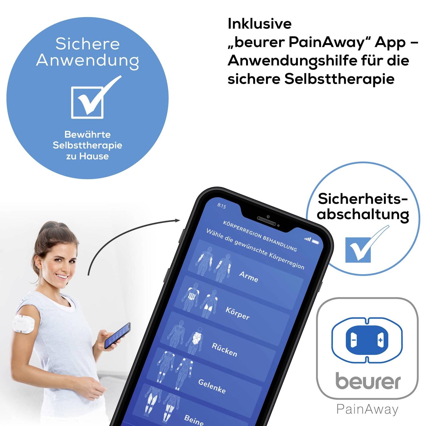 Beurer EM 70 Wireless Appareil de stimulation électrique