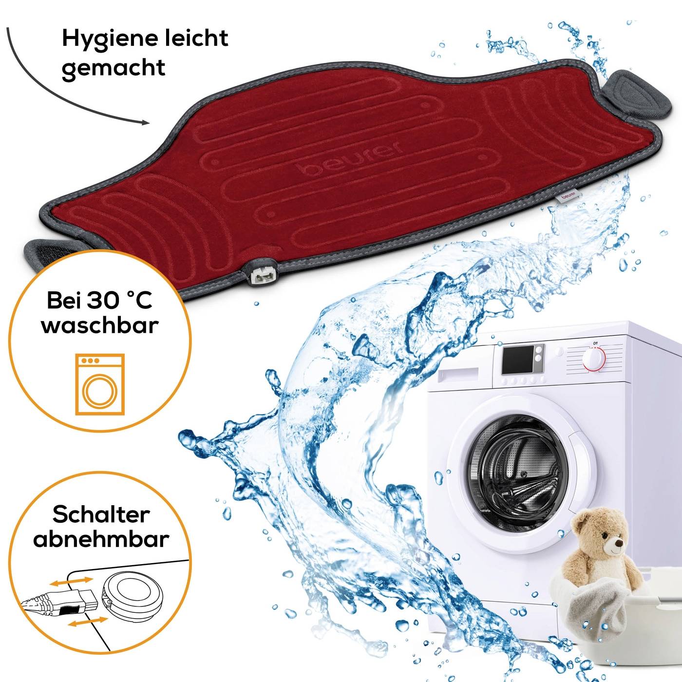 Beurer HK 55 Easyfix Coussin chauffant 100 W