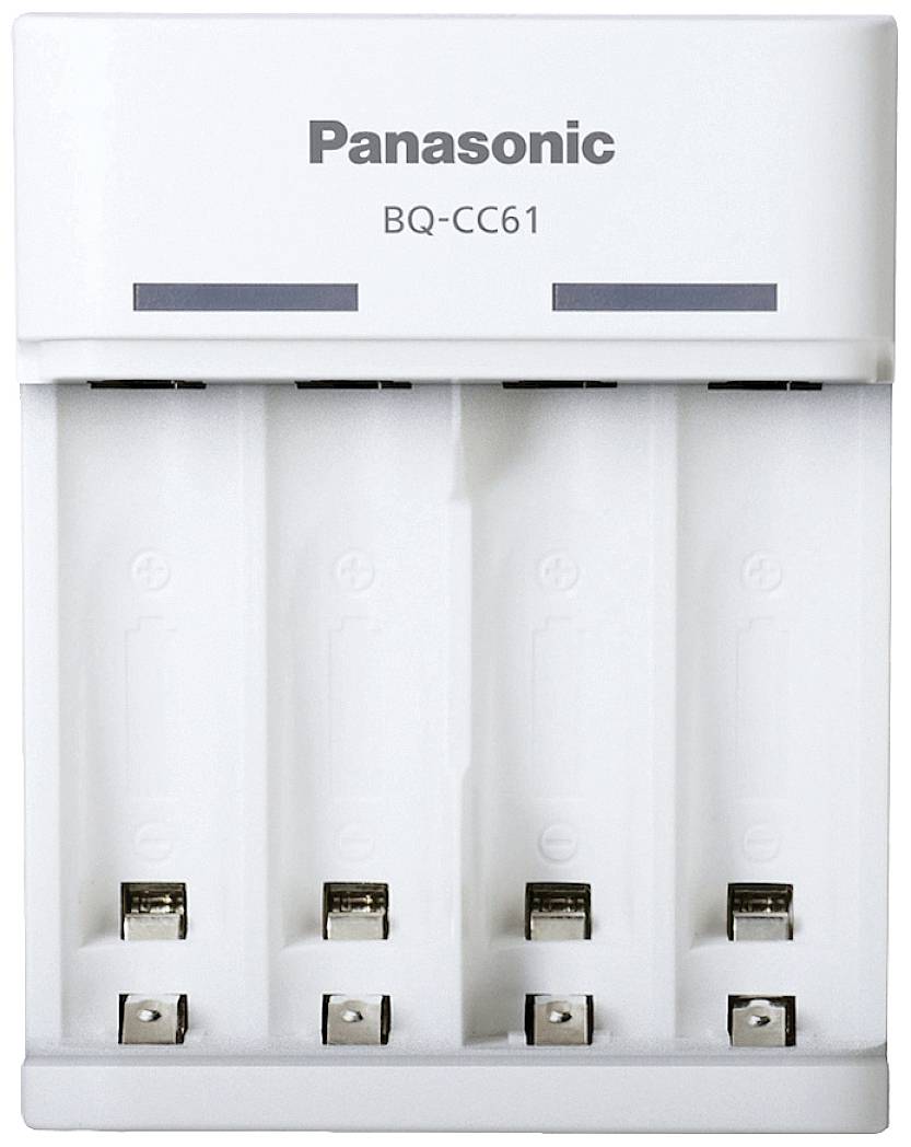 Panasonic BQ-CC61 Chargeur de piles rondes NiMH LR03 (AAA), LR6 (AA)