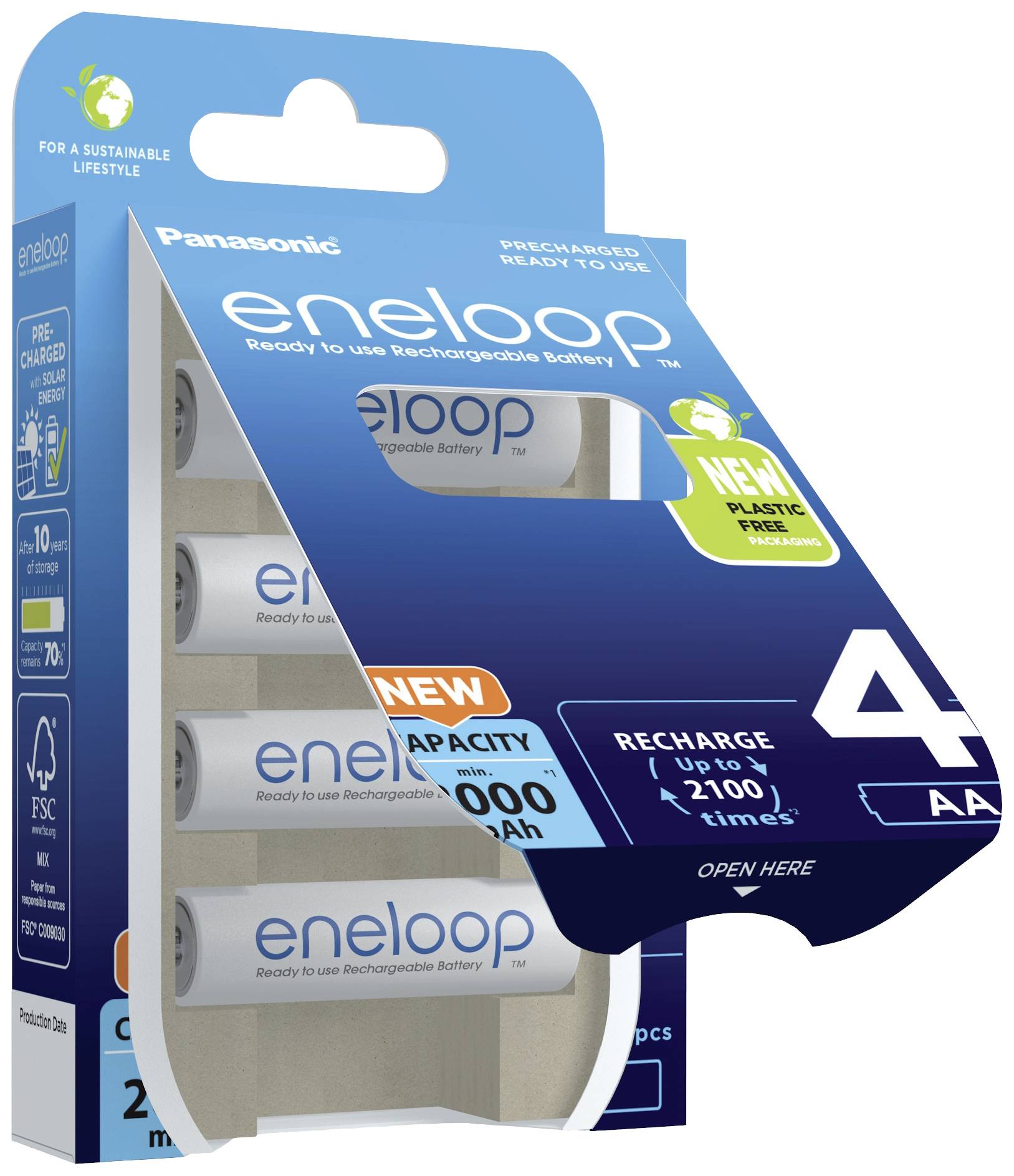 Pile rechargeable LR6 (AA) NiMH eneloop eneloop HR06 2000 mAh 1.2 V 4 pc(s)