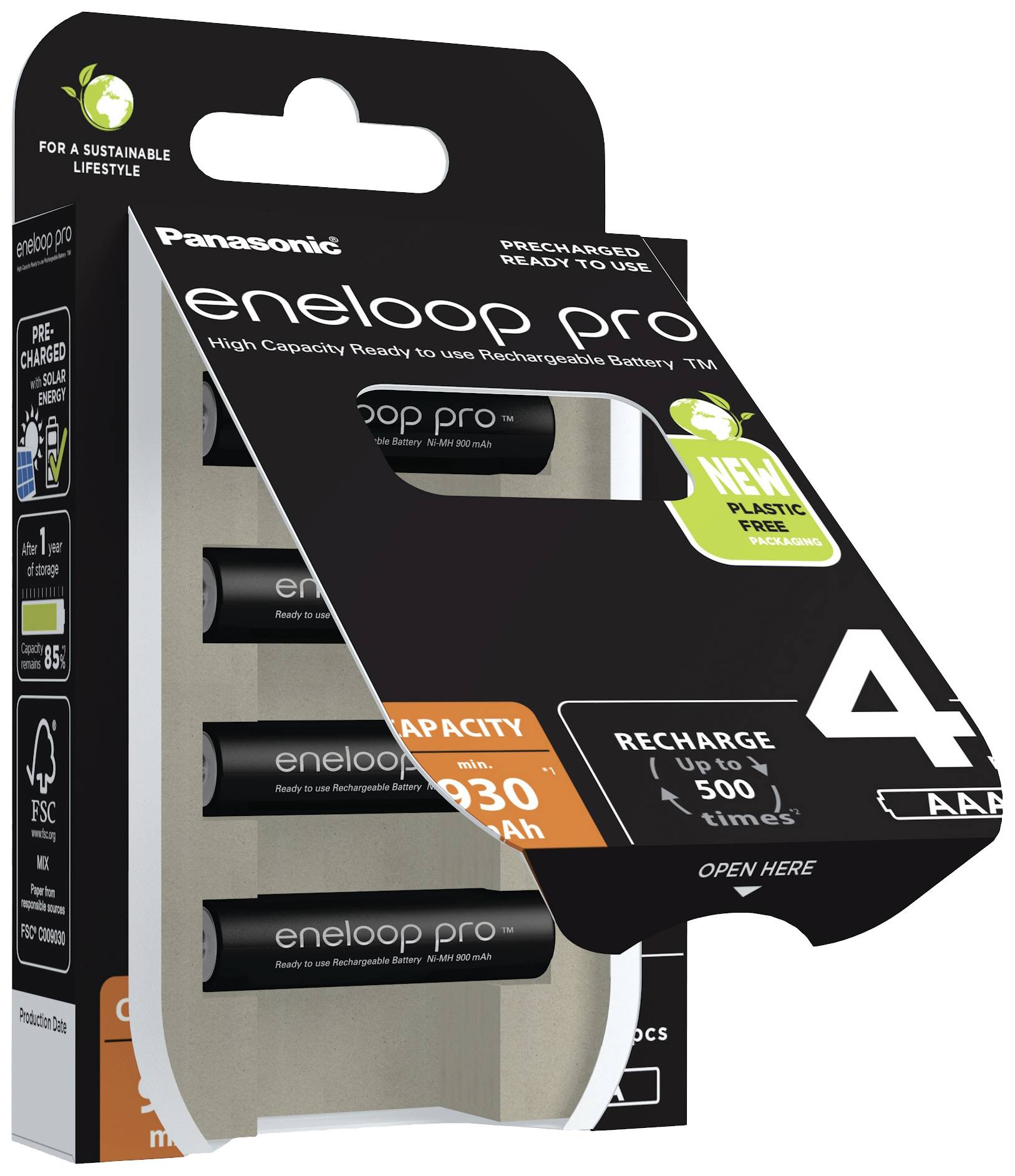 Eneloop pro HR03 Pile rechargeable LR3 (AAA) NiMH 930 mAh 1.2 V 4 pc(s)