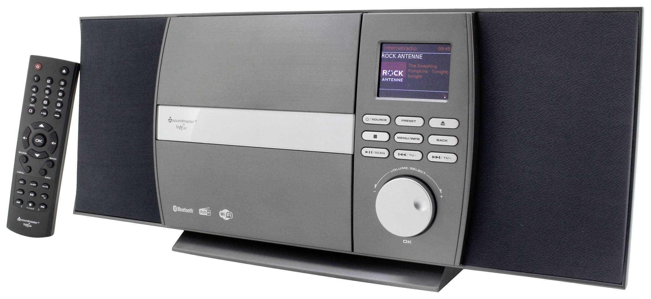 soundmaster ICD1010AN Radio-lecteur CD Internet Internet, DAB+, FM CD, USB, Bluetooth, WiFi, radio internet avec télécommande