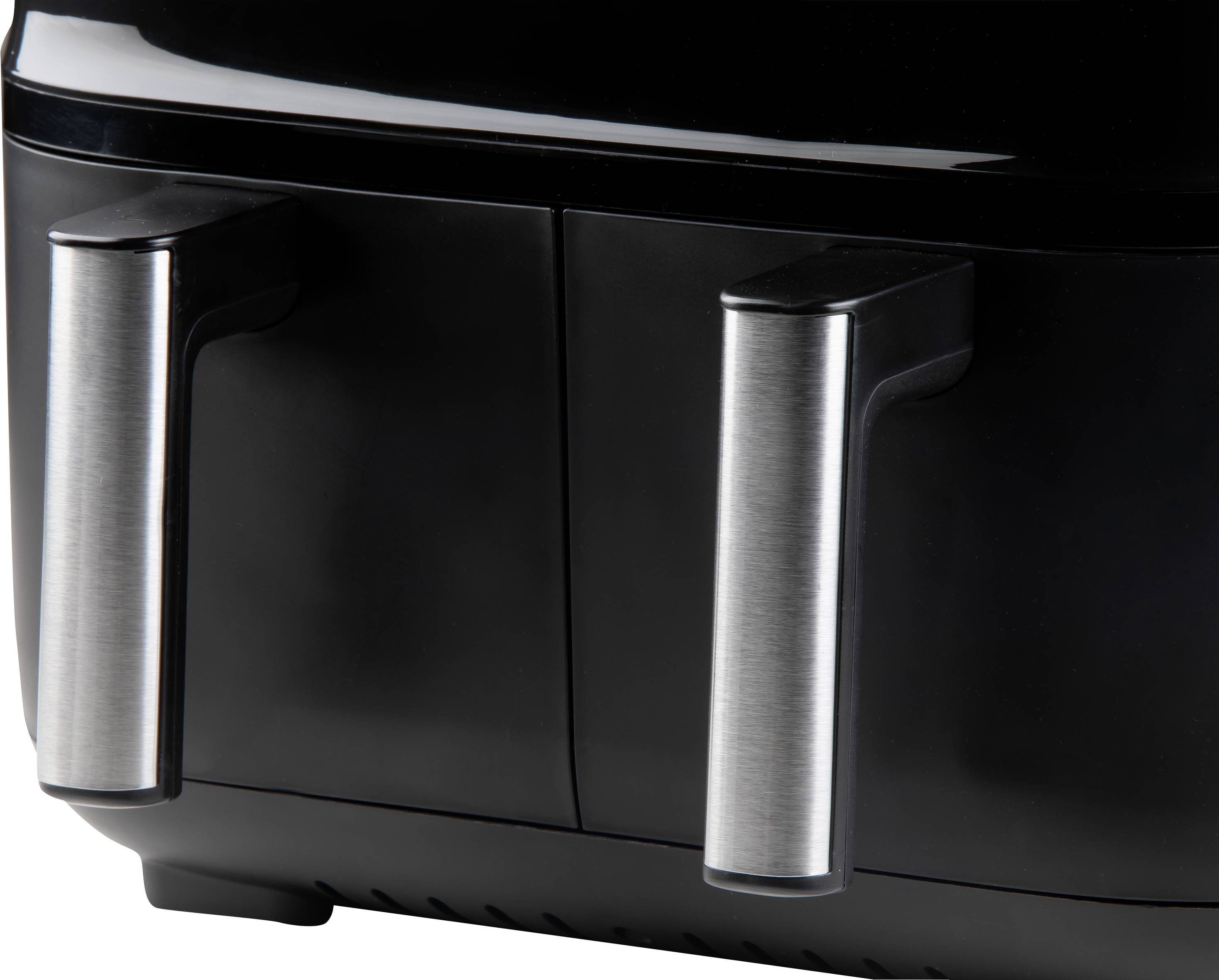 DOMO DO537FR Friteuse à air chaud 8 l protection contre la surchauffe, fonction minuteur, avec écran, revêtement anti-adhésif noir