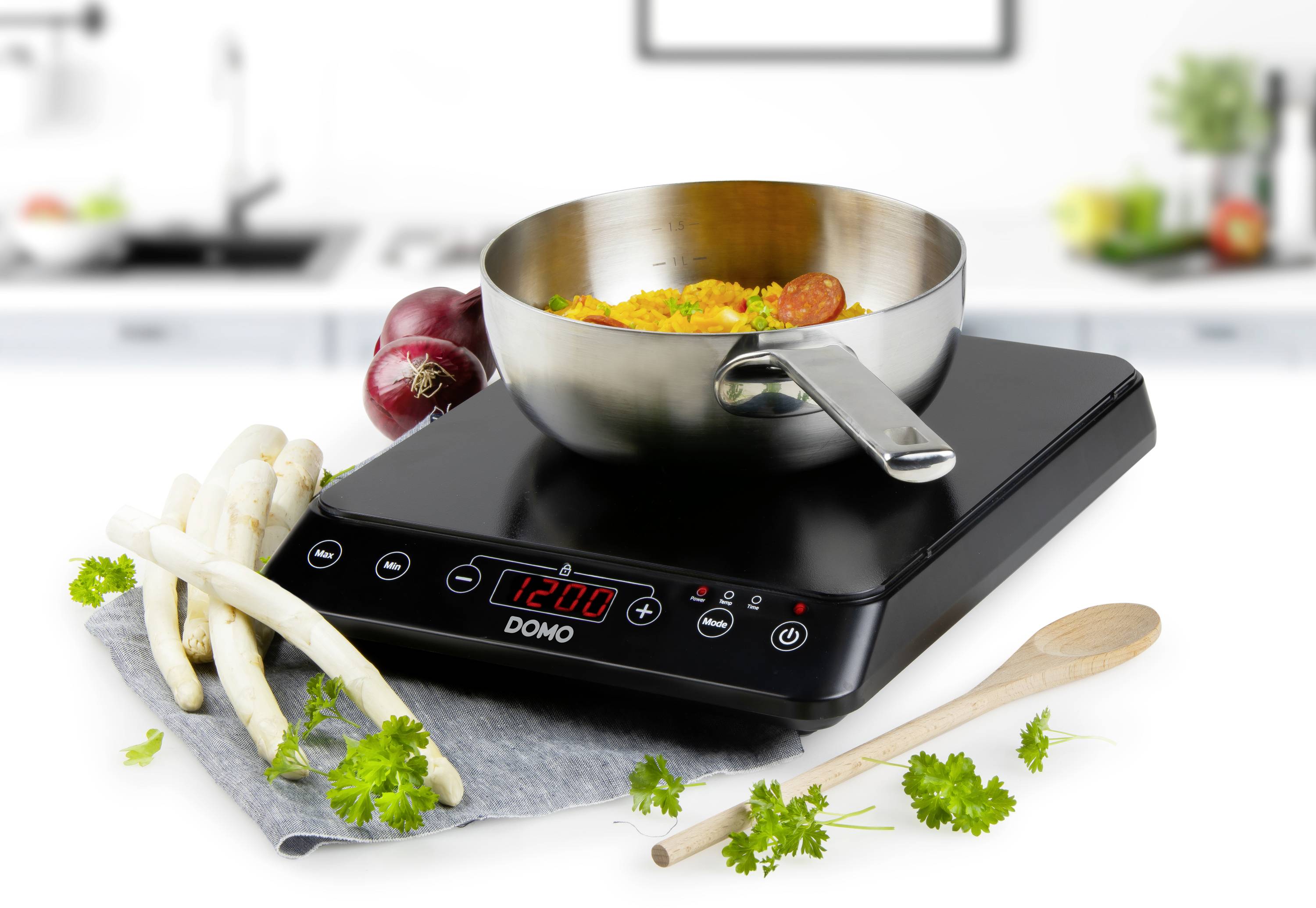 DOMO DO337IP Plaque à induction fonction minuteur, avec écran