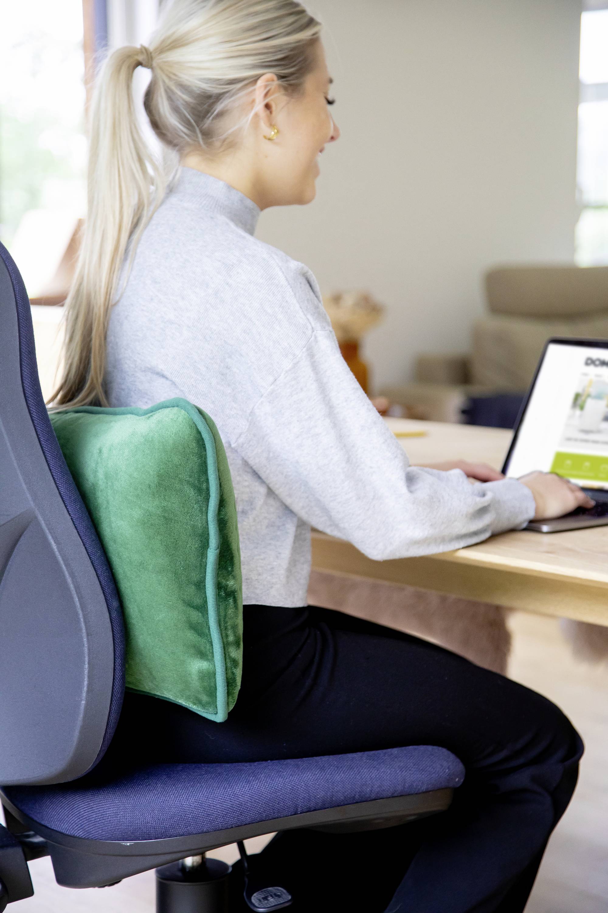 DOMO DO638K Coussin chauffant 100 W vert foncé