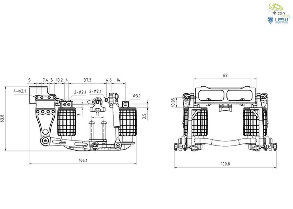 Thicon Models 50347 1:14 Suspension 1 pc(s)