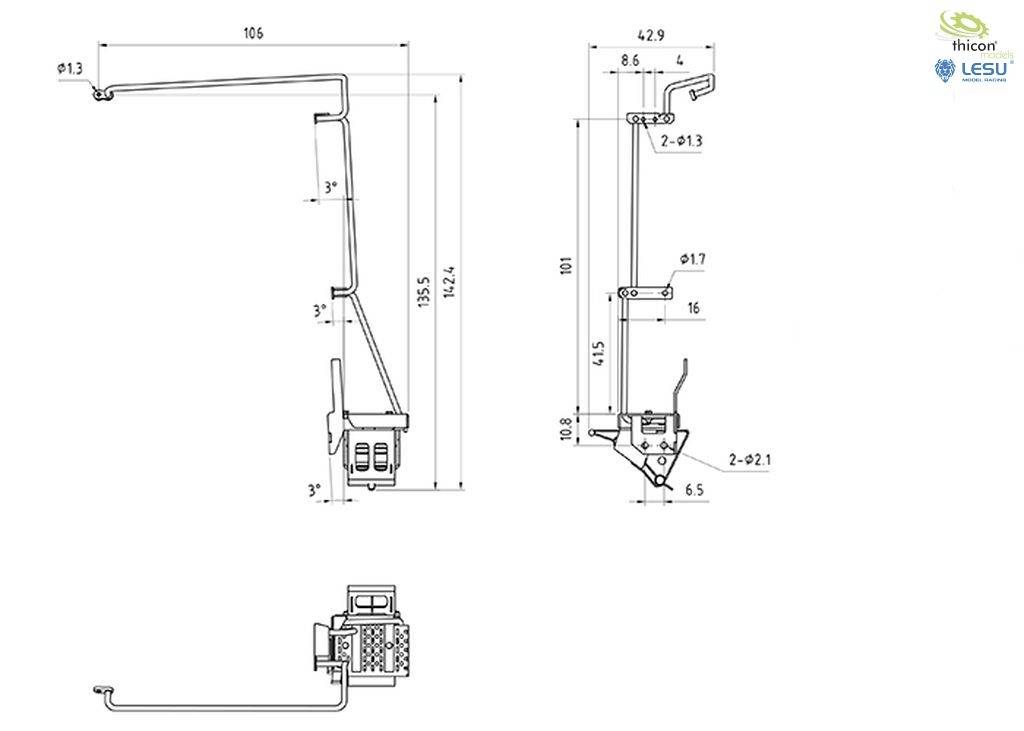 Thicon Models 50367 1:14 Rampe 1 pc(s)