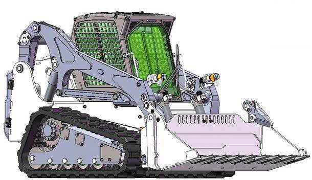 Thicon Models 58510 Kompaktlader 1:14 électrique Modèle fonctionnel RC kit à monter