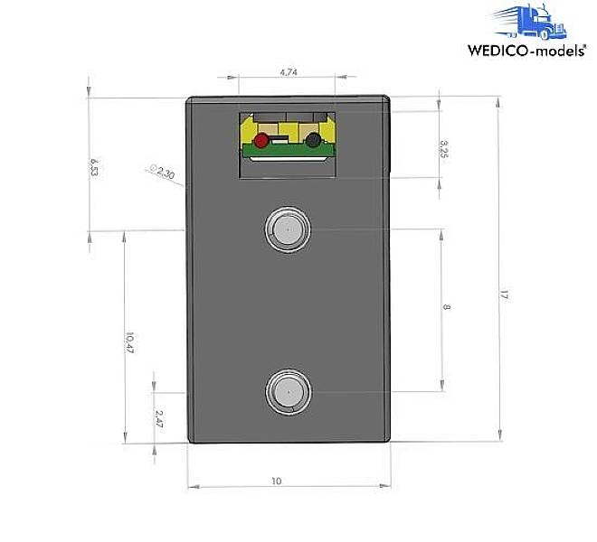 WEDICO-models 2280-W 7-12V Feu de position 1 paire(s)