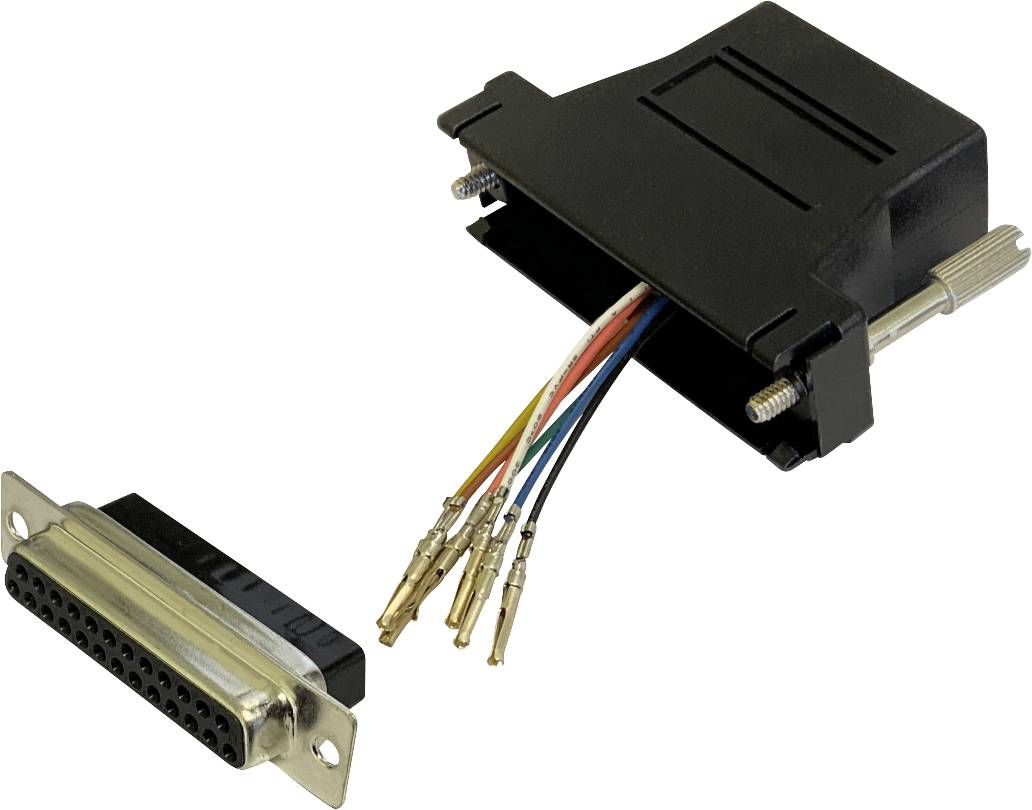 BKL Electronic 10121131 Adaptateur SUB-D femelle 25 pôles - RJ45 femelle Single