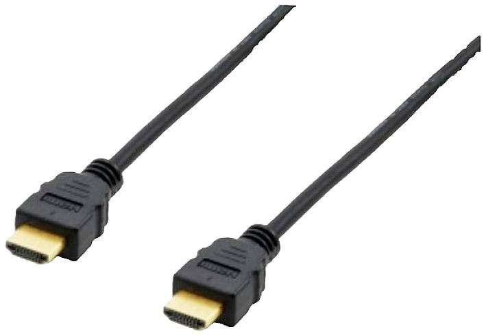 Câble de raccordement Equip HDMI Fiche mâle HDMI-A 15.00 m noir 119374 contacts dorés Câble HDMI