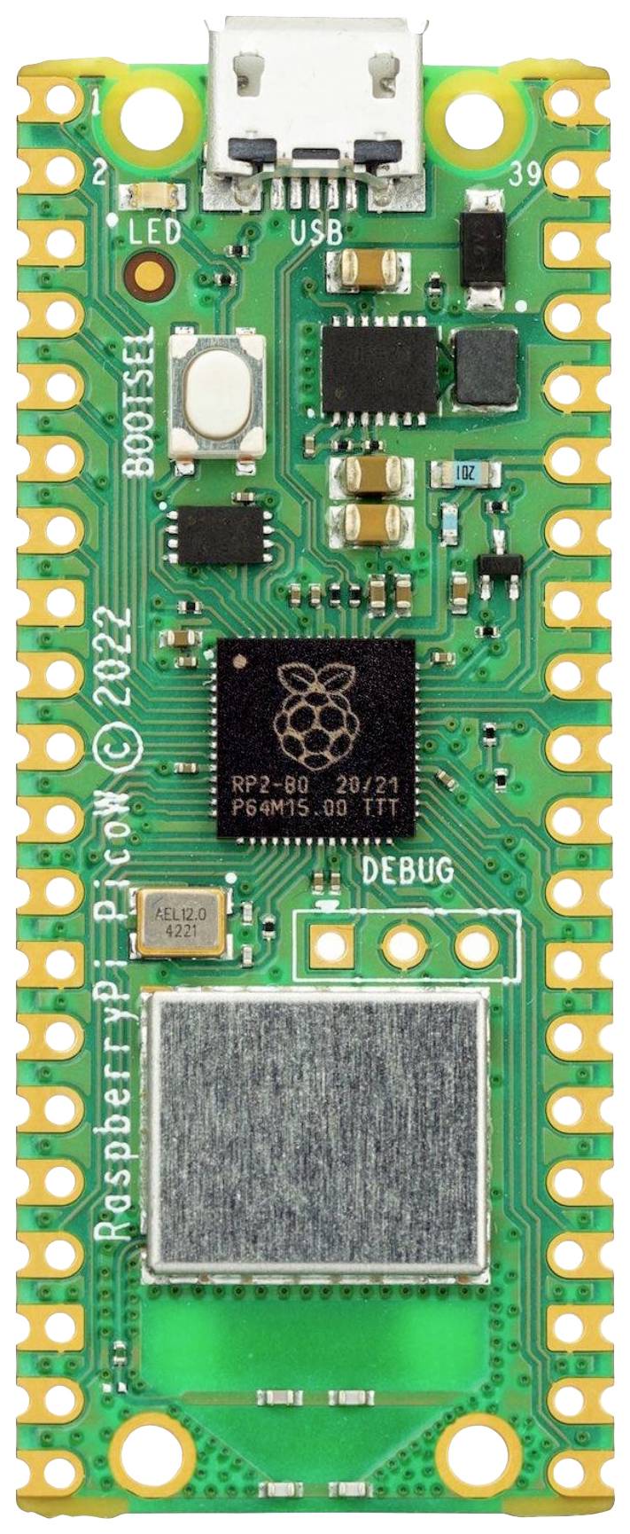 Microcontrôleur Raspberry Pi® RP-PICO-W