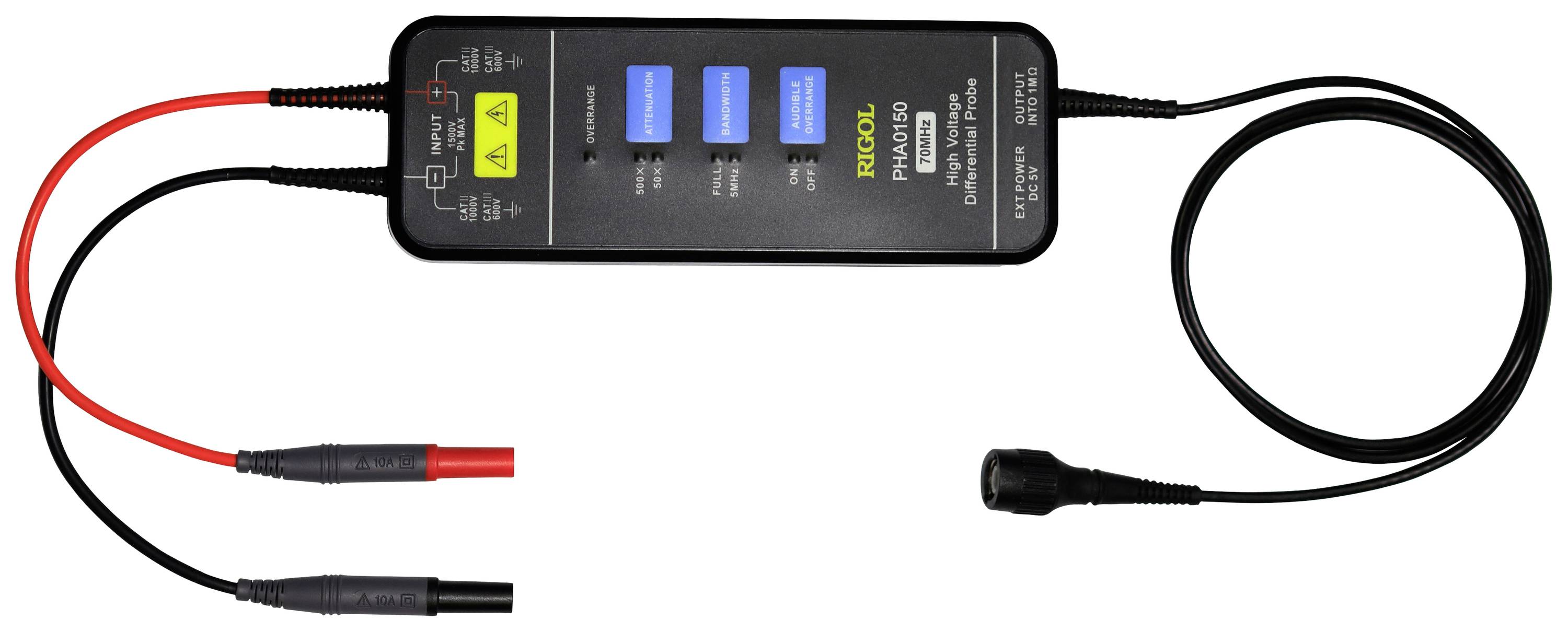 Rigol PHA0150 Sonde haute tension différentielle 70 MHz 1500 V