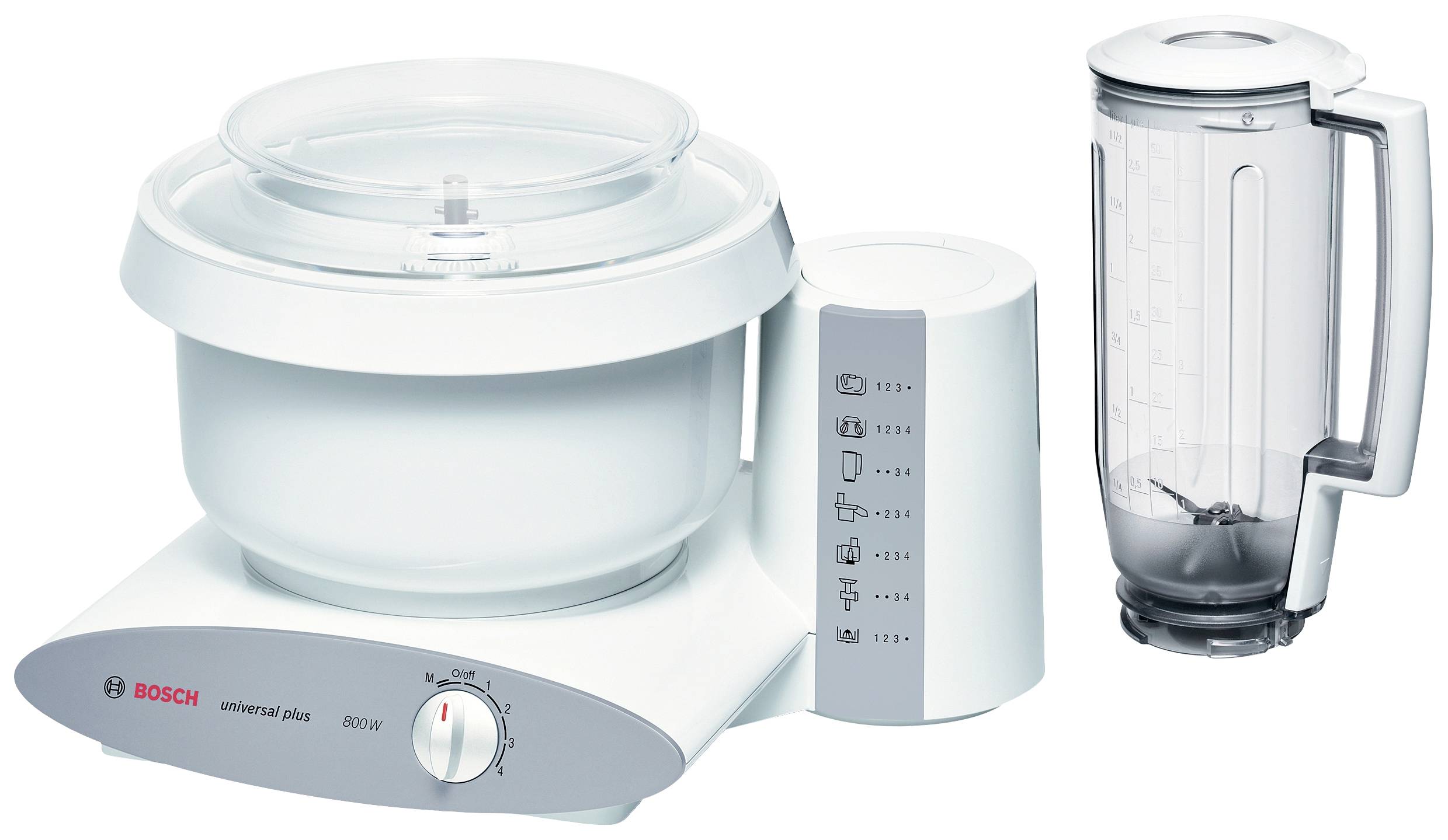 Bosch Haushalt MUM6N11 Robot de cuisine 800 W blanc, gris