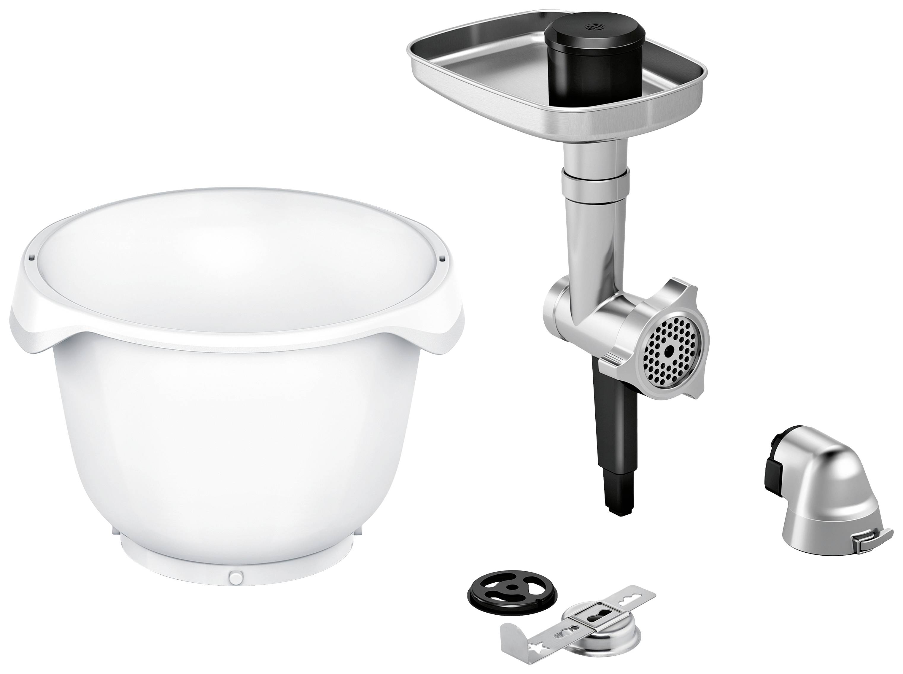 Bosch Haushalt MUZ9BS1 Élément de décoration petits gâteaux pour hachoir métal, blanc