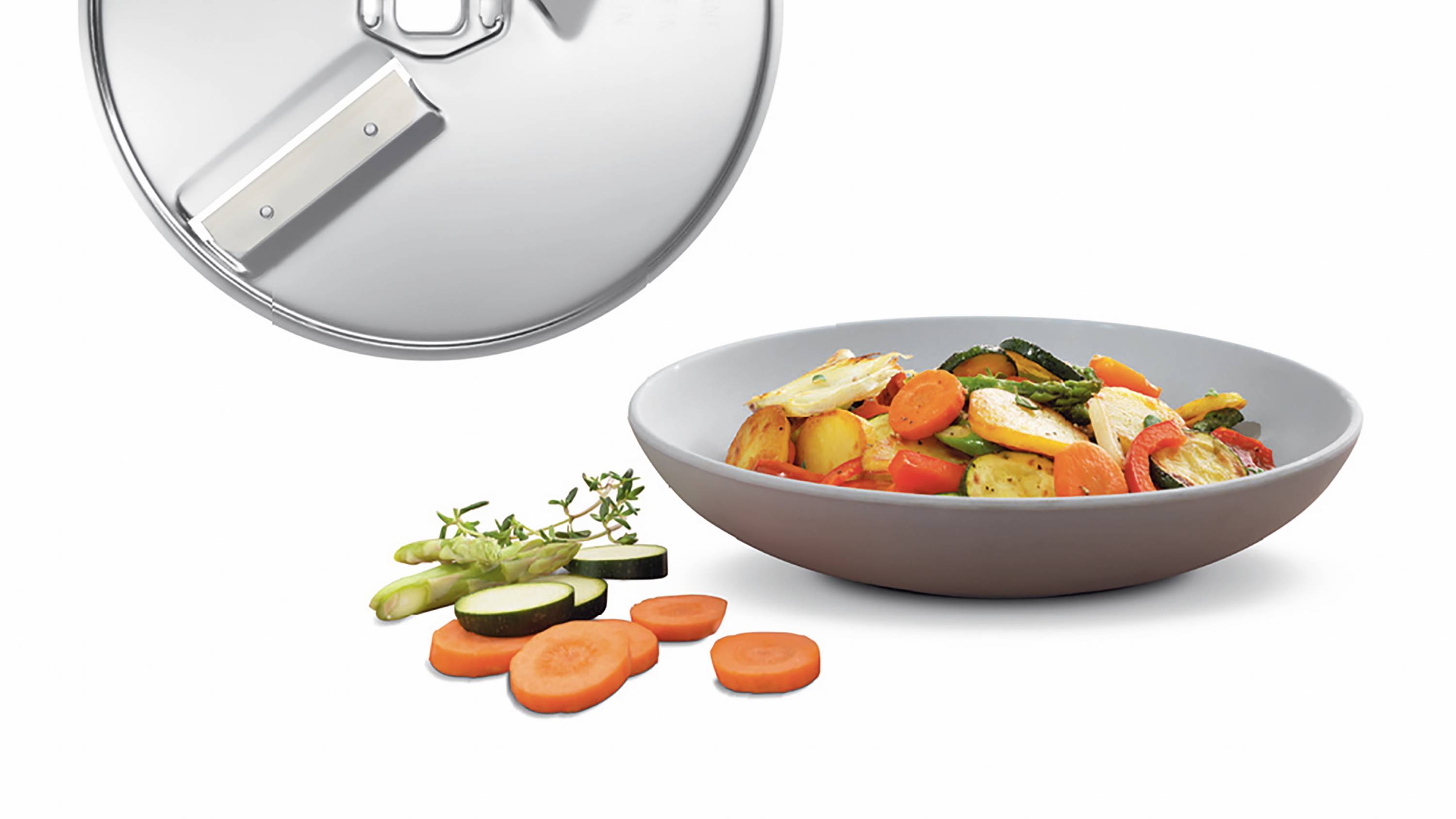 Bosch Haushalt MUZ5VL1 Râpe électrique blanc, transparent