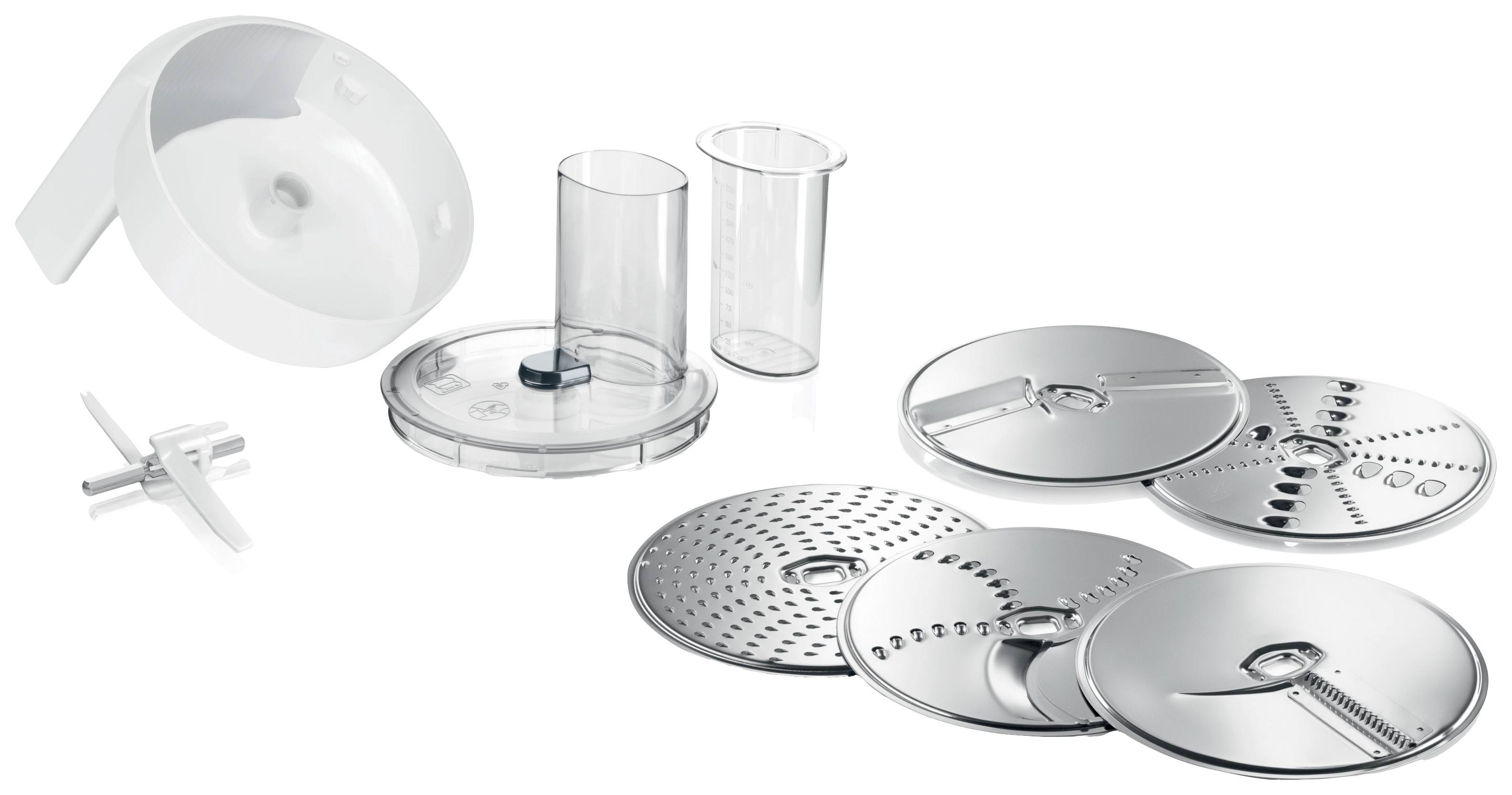 Bosch Haushalt MUZ5VL1 Râpe électrique blanc, transparent