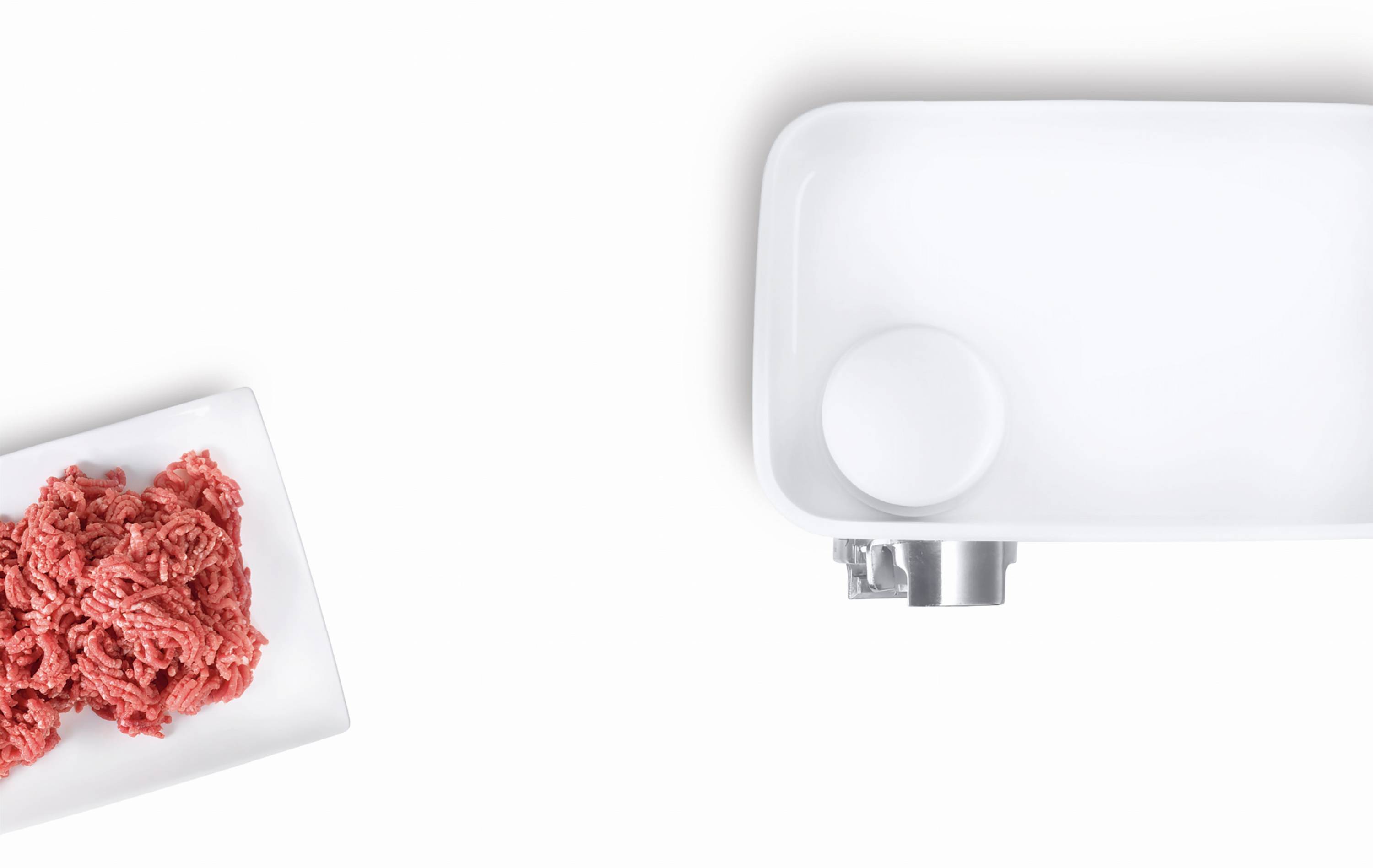 Bosch Haushalt MUZ5FW1 Hachoir à viande métal, blanc