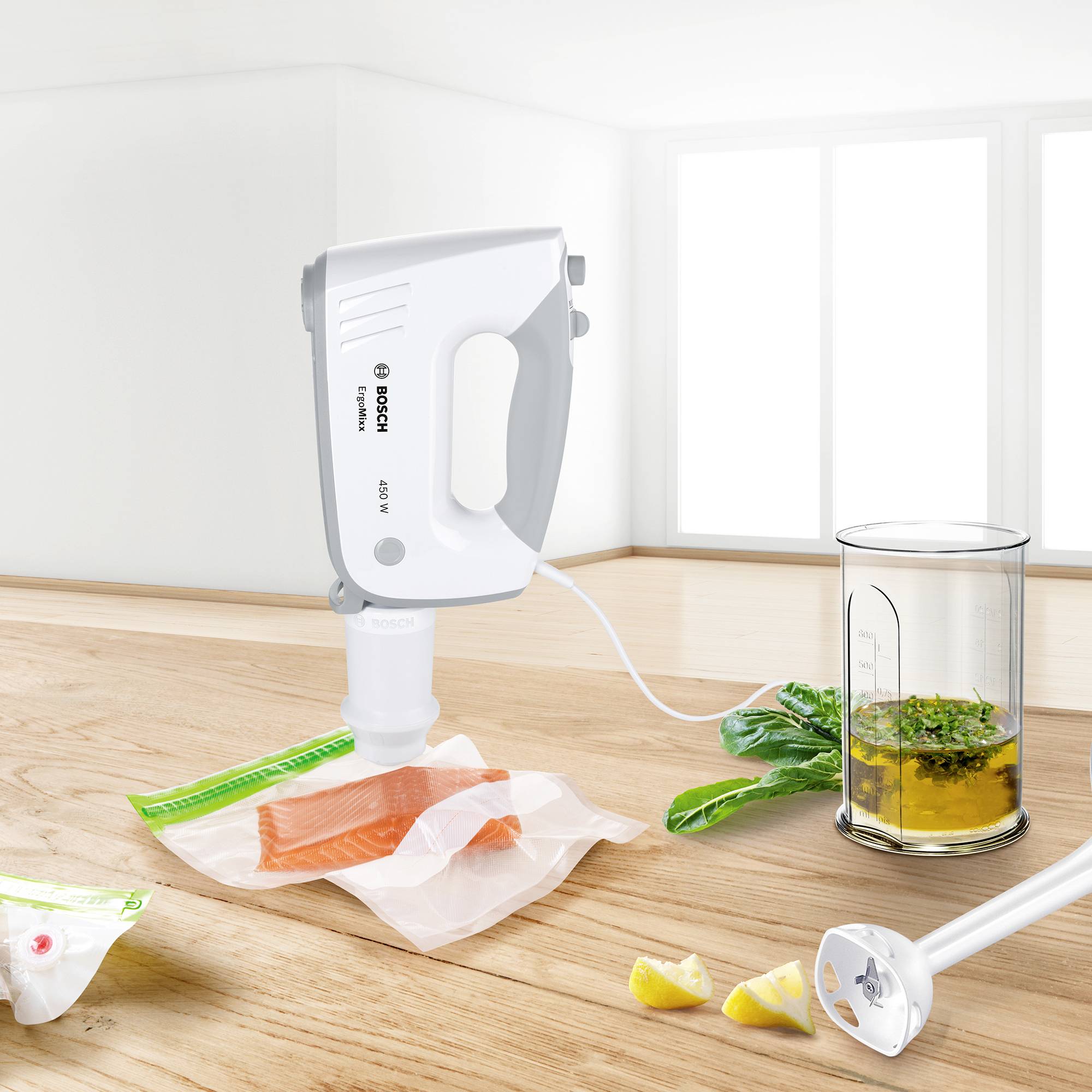 Bosch Haushalt MFQ364V0 Batteur 450 W blanc