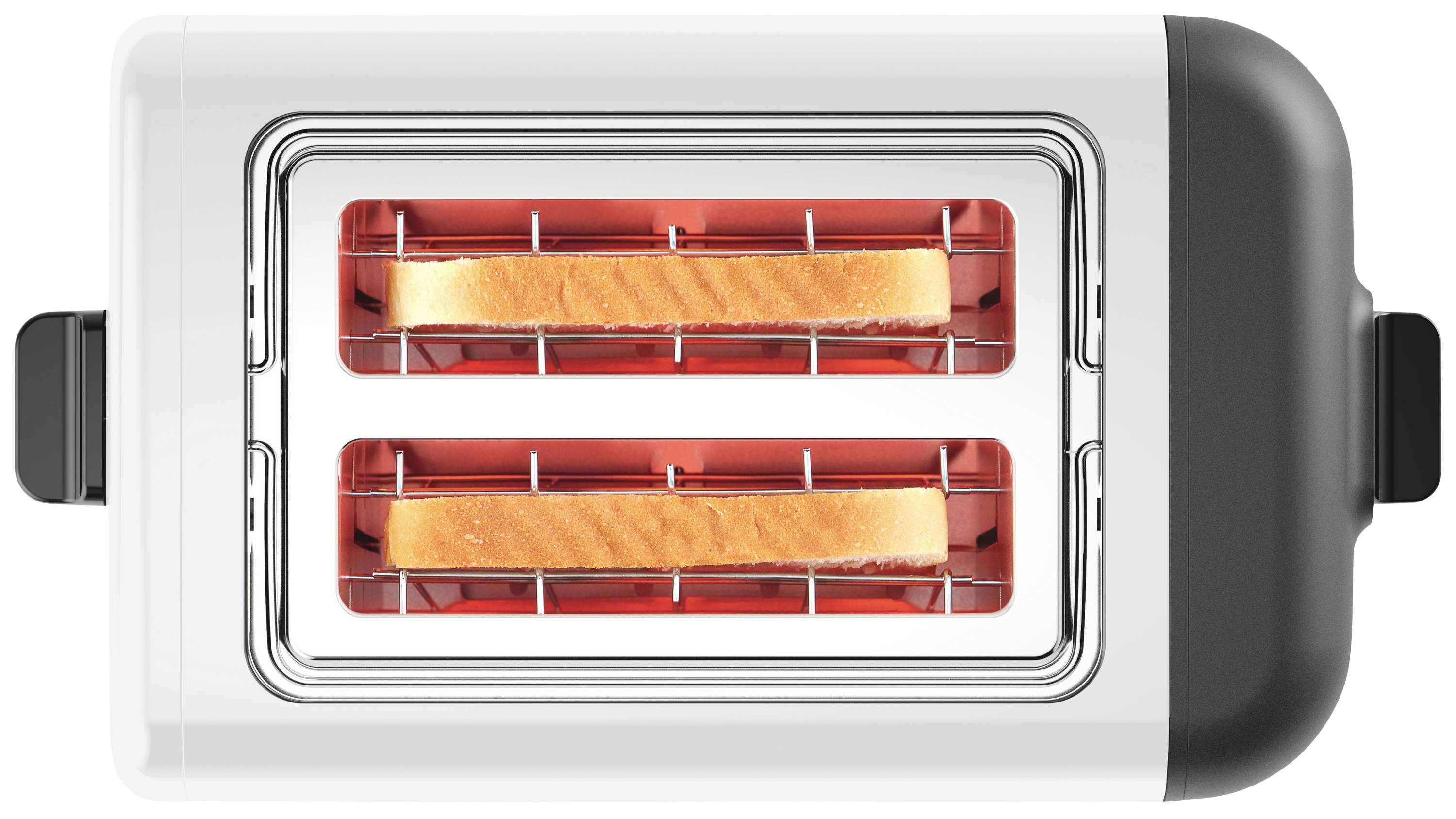 Bosch Haushalt TAT3P421DE Grille-pain avec grille spéciale viennoisieries intégrée blanc, tapis de ballast, gris