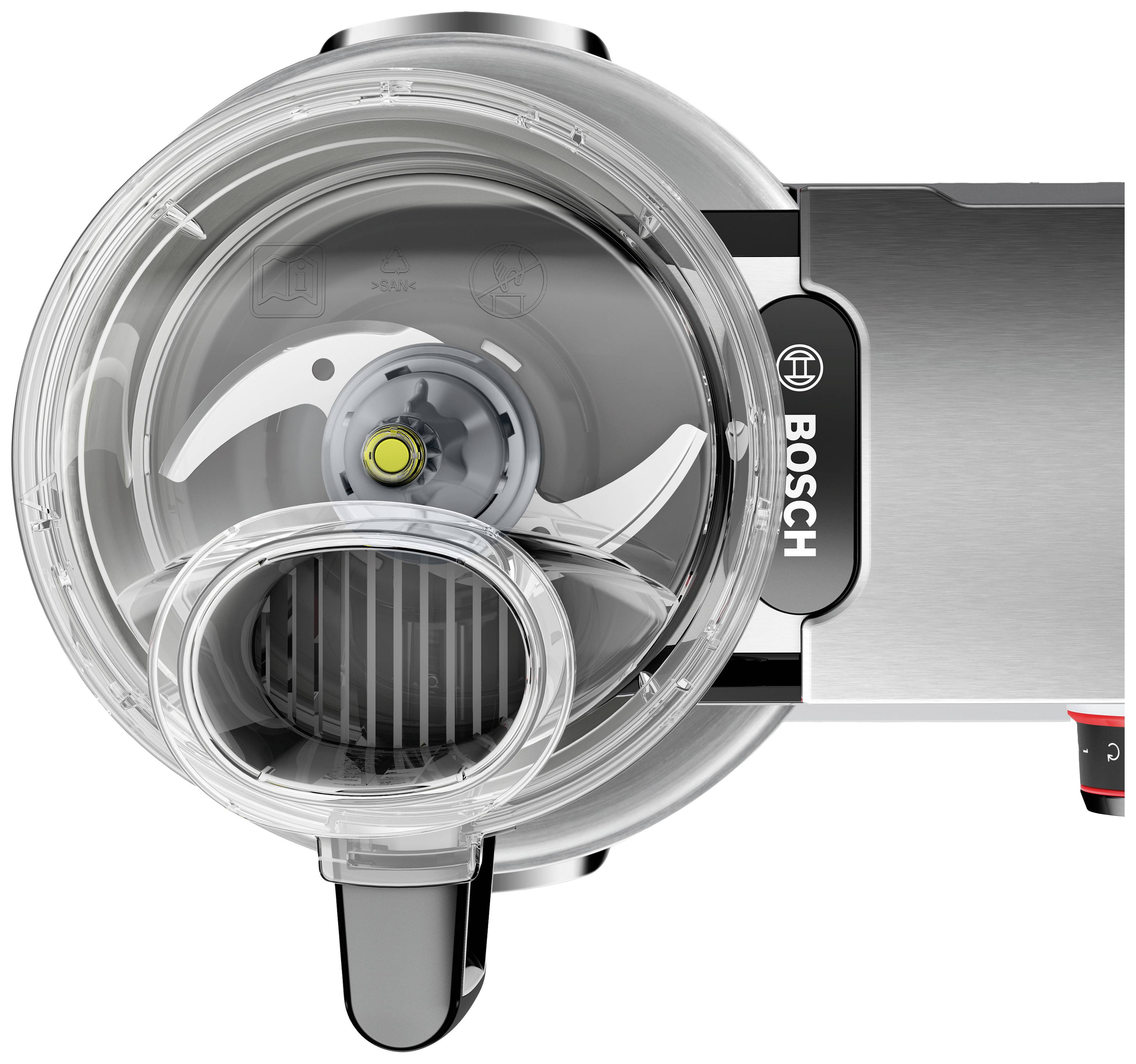 Bosch Haushalt MUZ9VLP1 Râpe électrique transparent, gris