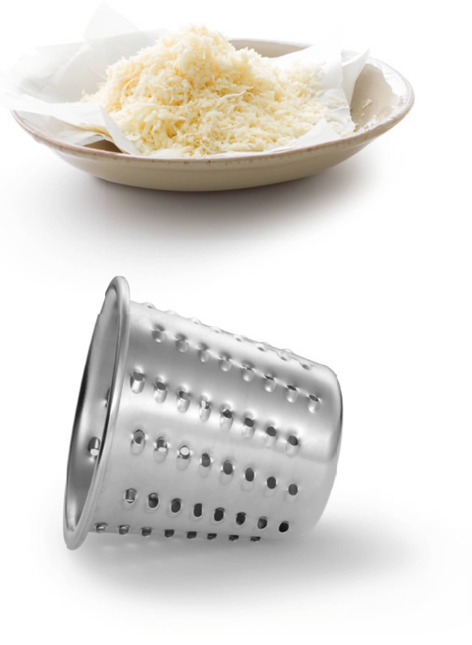 Bosch Haushalt MUZ9RV1 Râpe à fromage noir, acier inoxydable