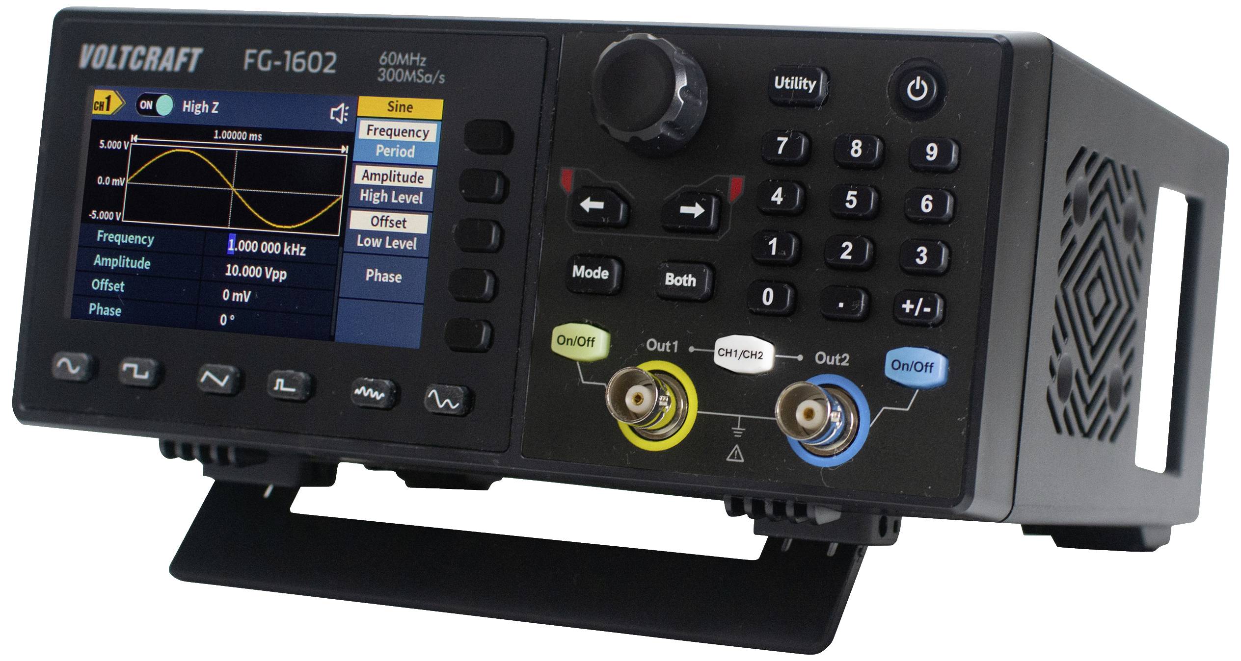 FG-1602 Générateur de fonction VOLTCRAFT 1 µHz - 60 MHz 2 canaux Arbitraire