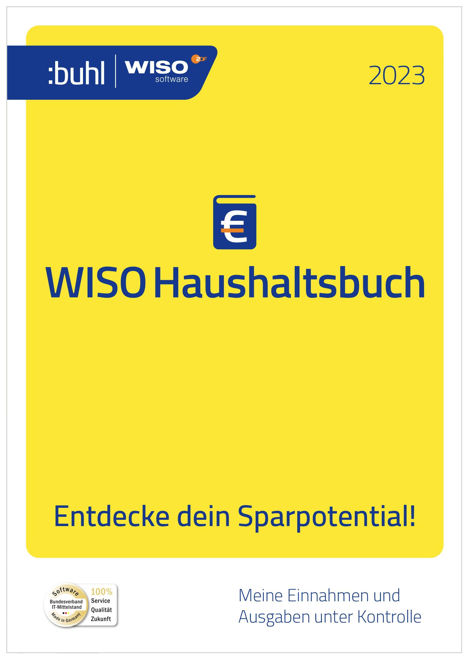 WISO Haushaltsbuch 2023 version complète, 1 licence Windows Logiciel de finance