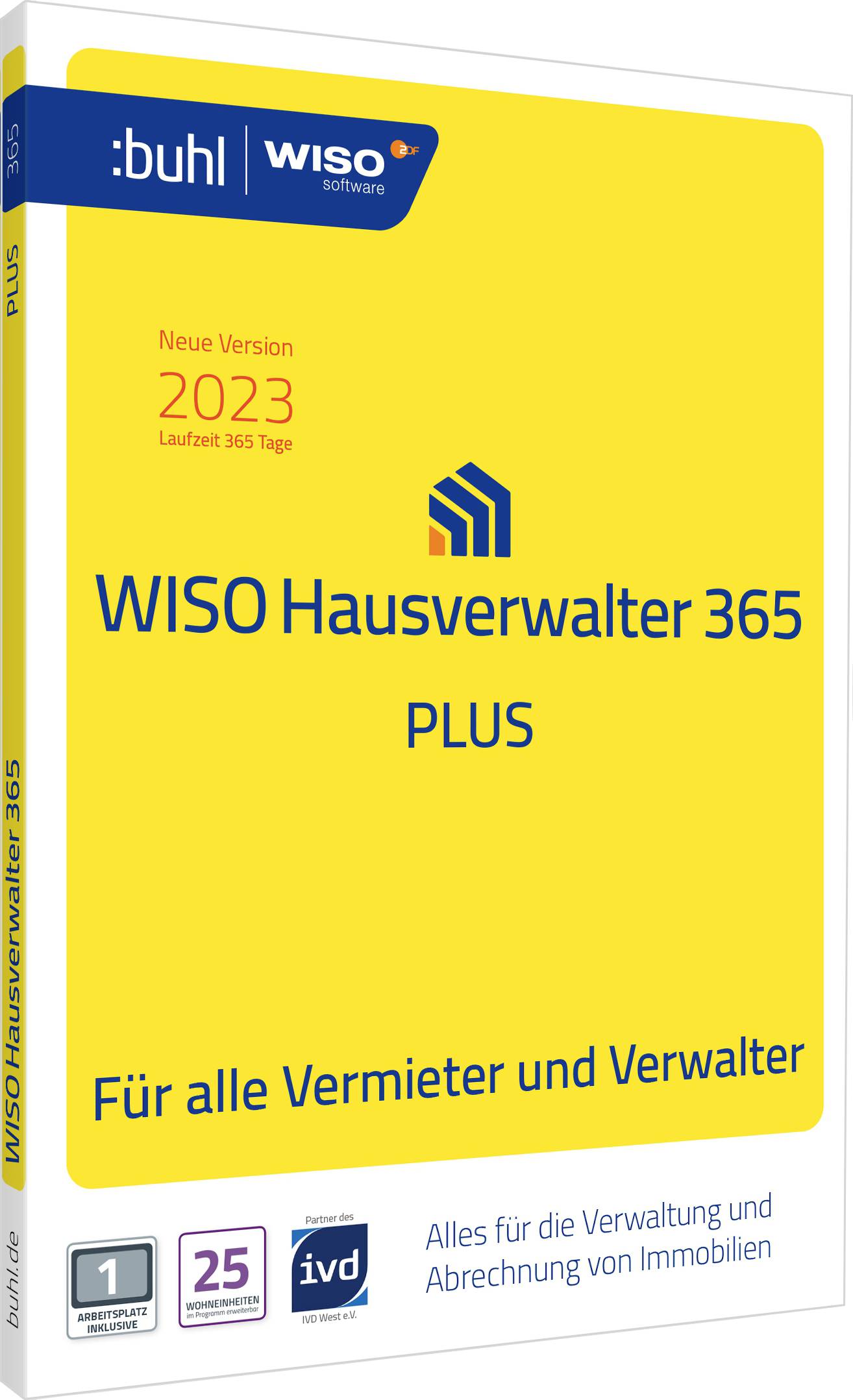 WISO Hausverwalter 365 Plus licence annuelle, 1 licence Windows Logiciel de finance