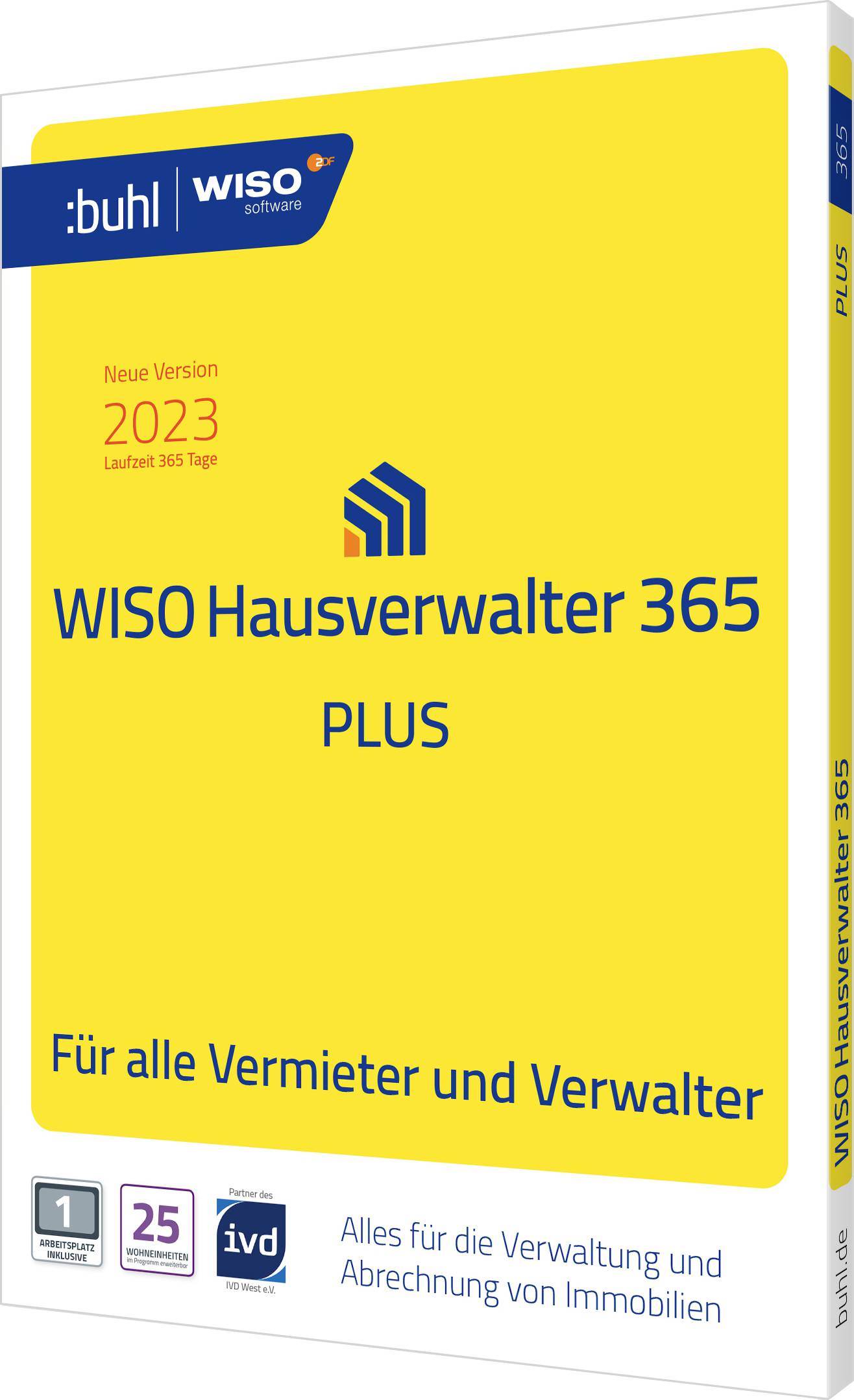 WISO Hausverwalter 365 Plus licence annuelle, 1 licence Windows Logiciel de finance